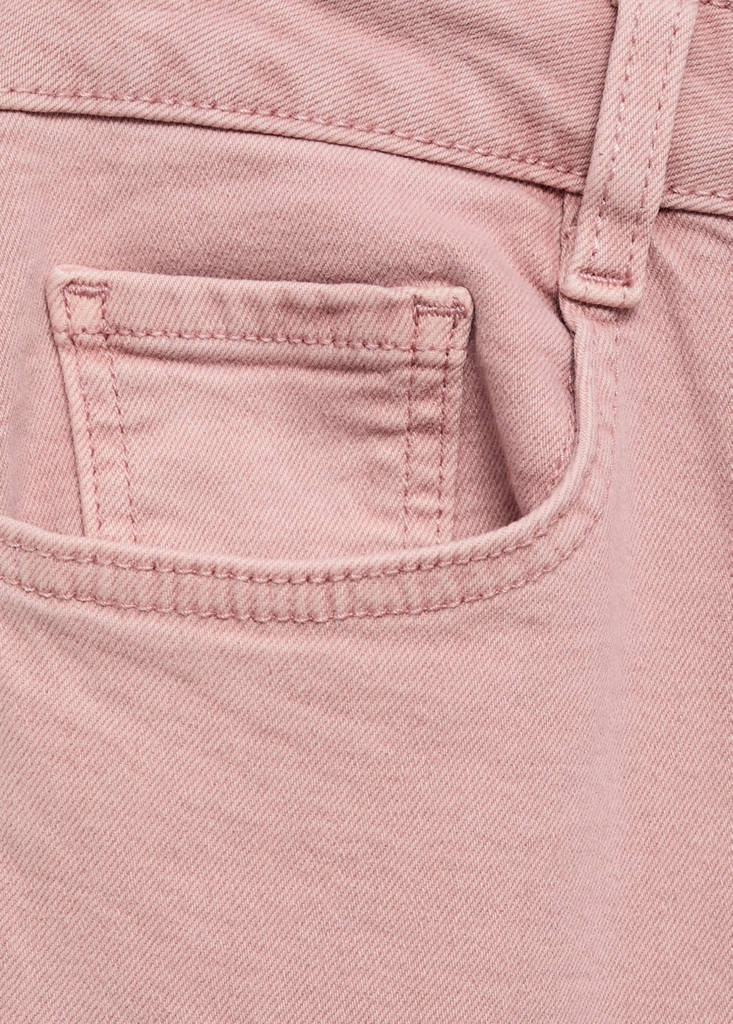Frayed low-rise skinny jeans — Pastel Pink