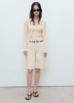 Fine-knit top — Ecru 2