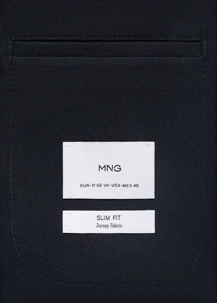 Verner slim-fit cotton jacket — Navy