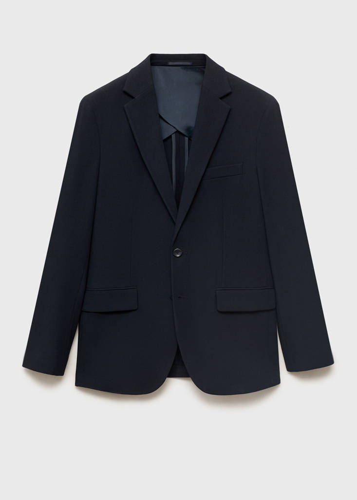 Verner slim-fit cotton jacket — Navy