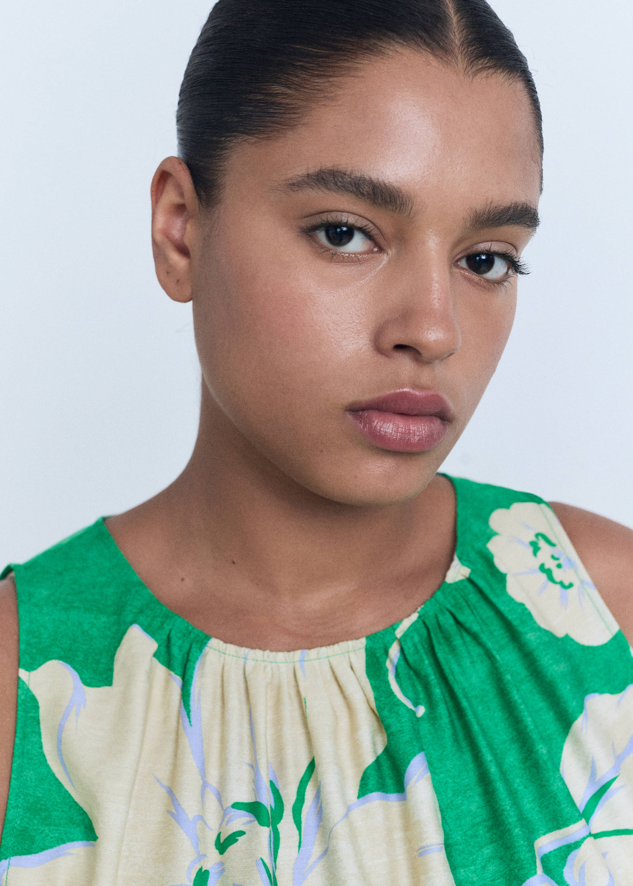 Belt printed jumpsuit - Details of the article 4