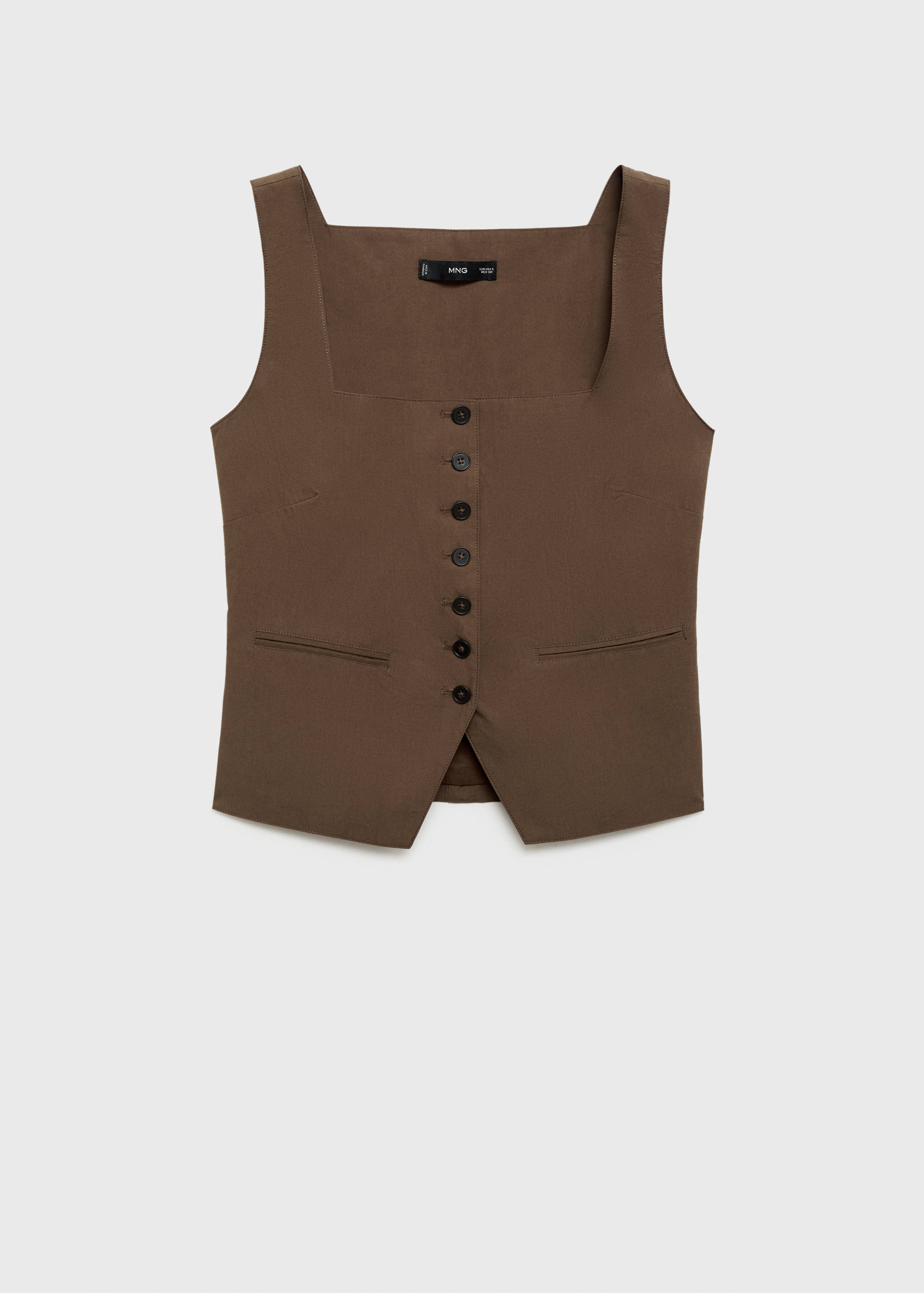 Cotton suit vest - Article without model