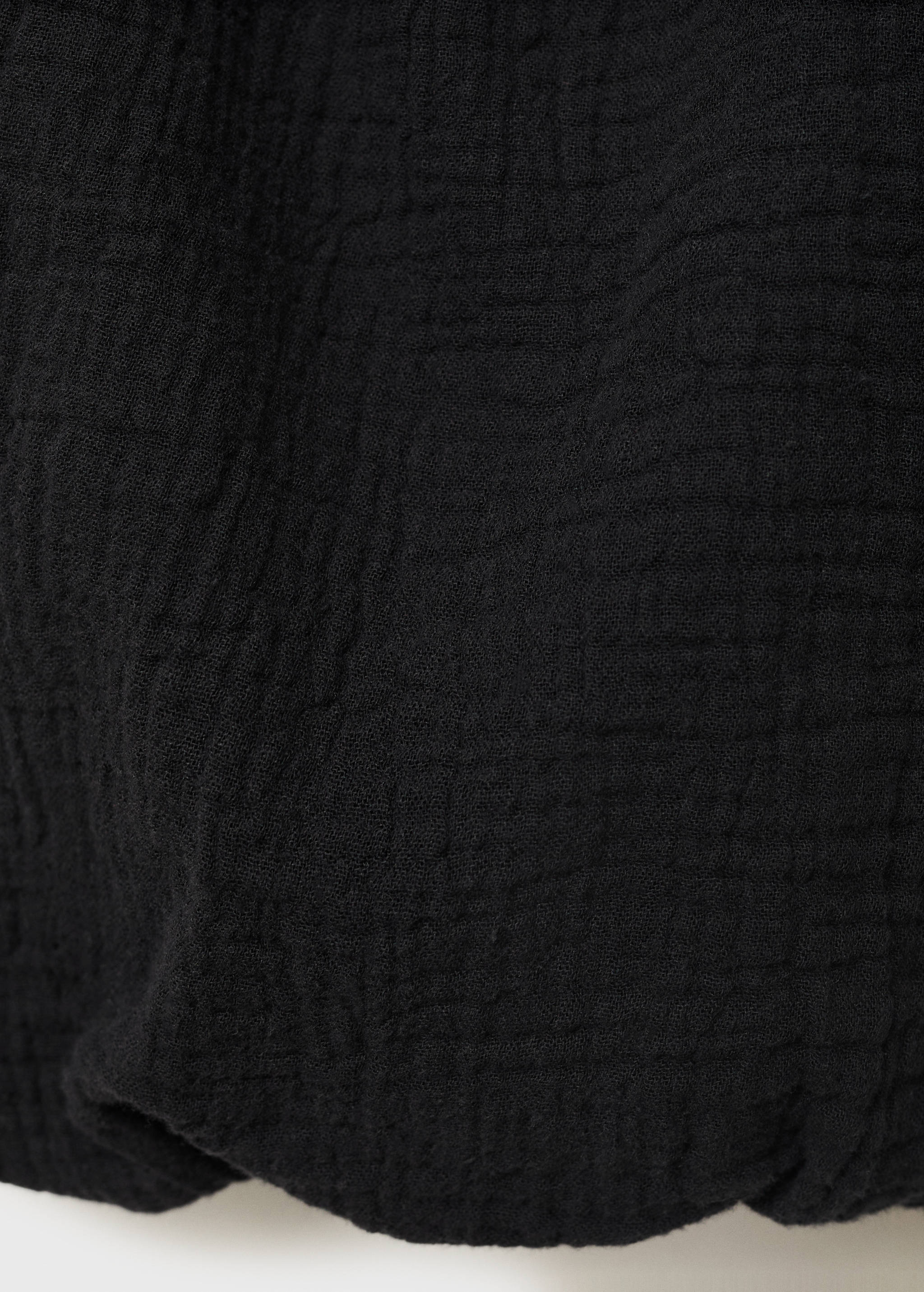 Puffed sleeves cotton blouse - Details of the article 8