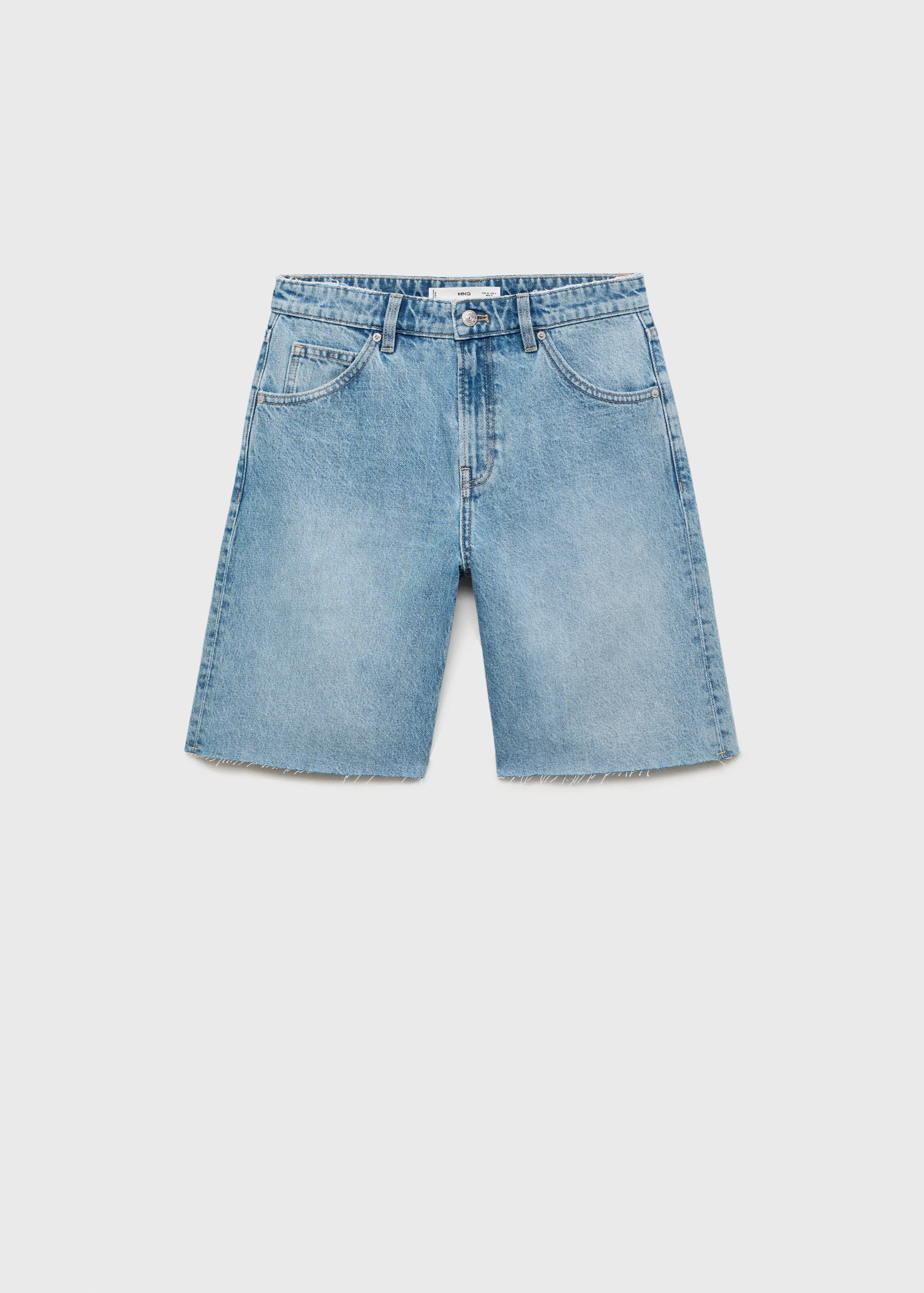 Bermuda denim bas effiloché - Article sans modèle