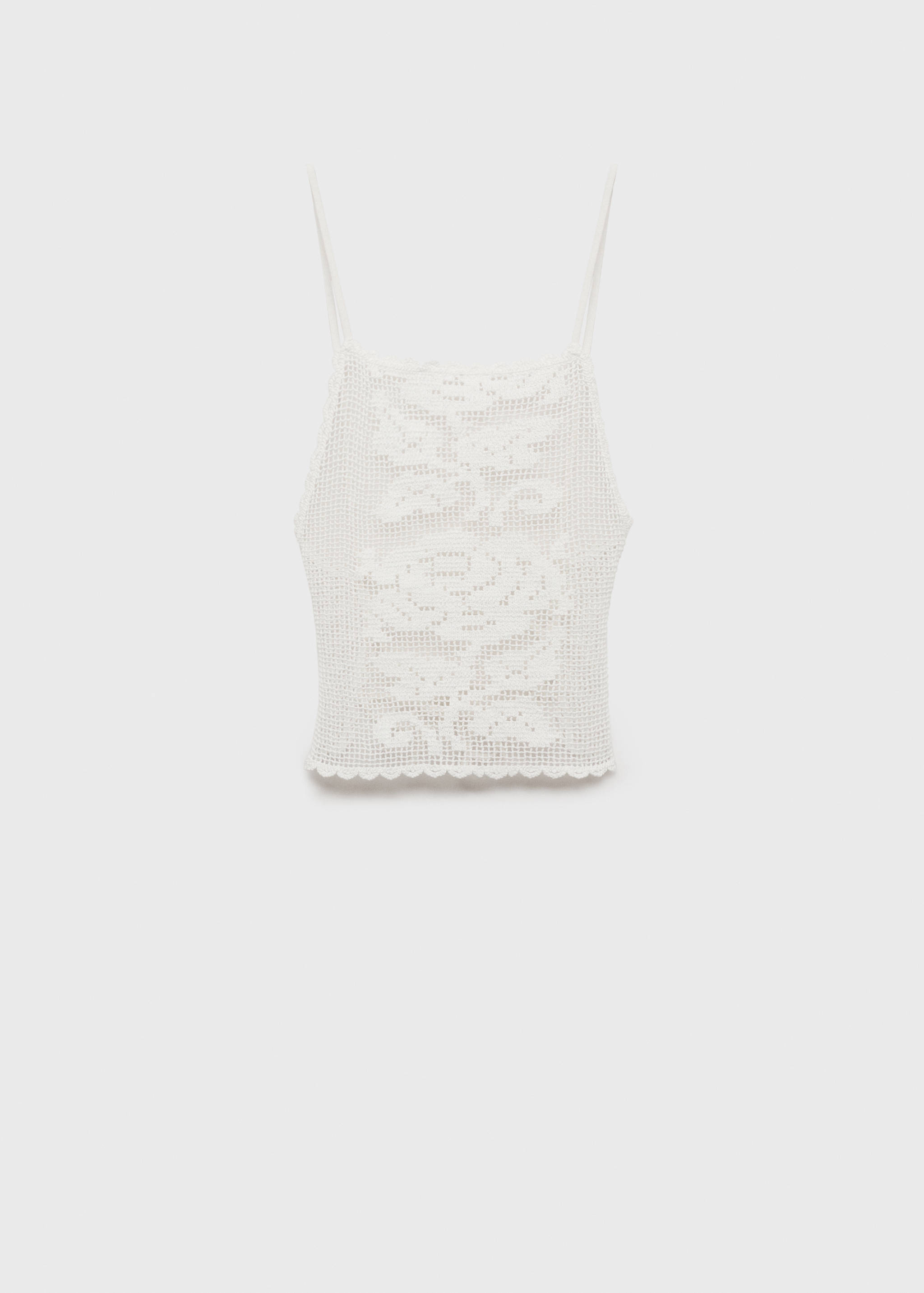 Open-back crochet top - Article without model