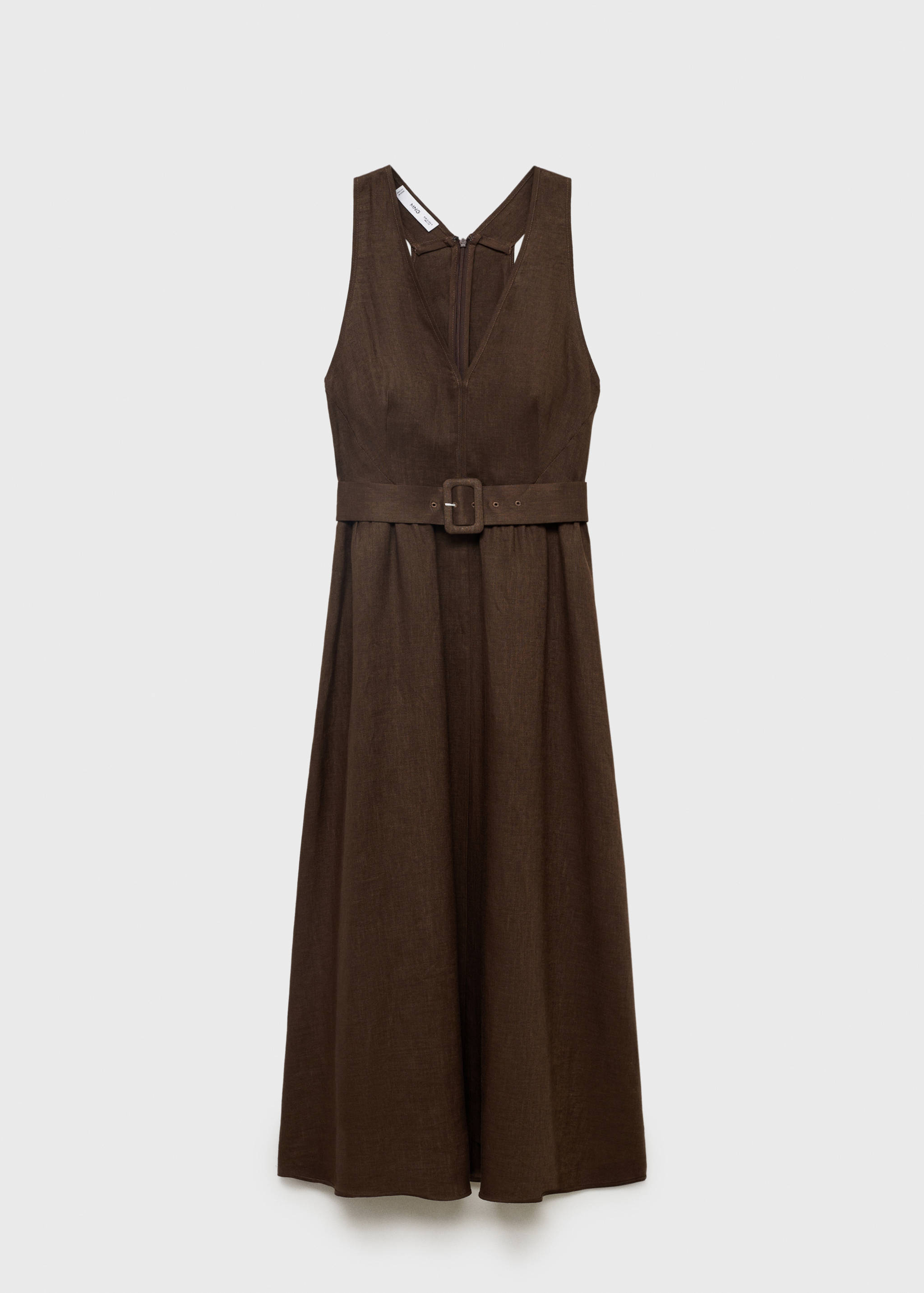 Belt linen dress - Article without model