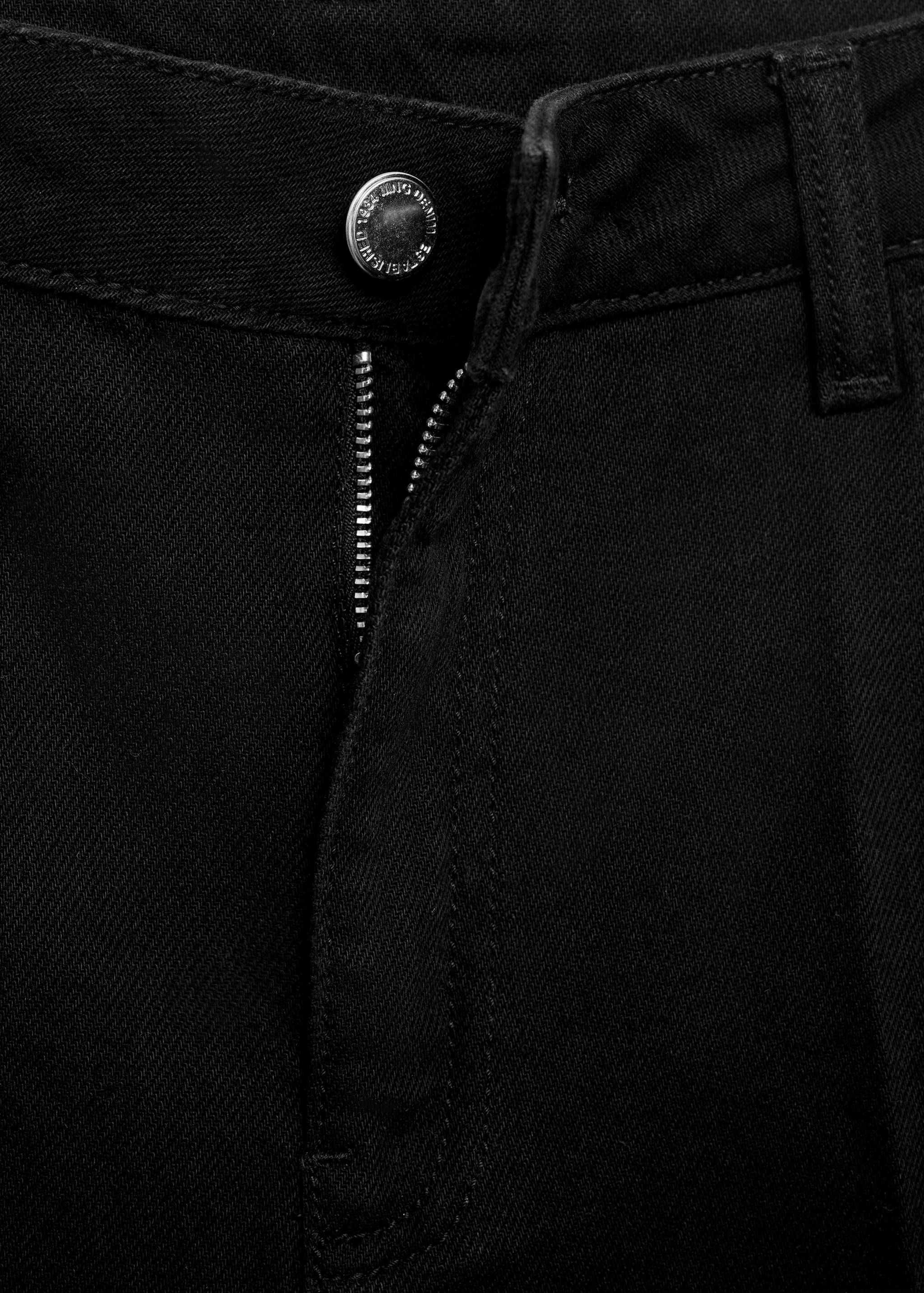 Calções de ganga retos com cintura alta - Pormenor do artigo 0