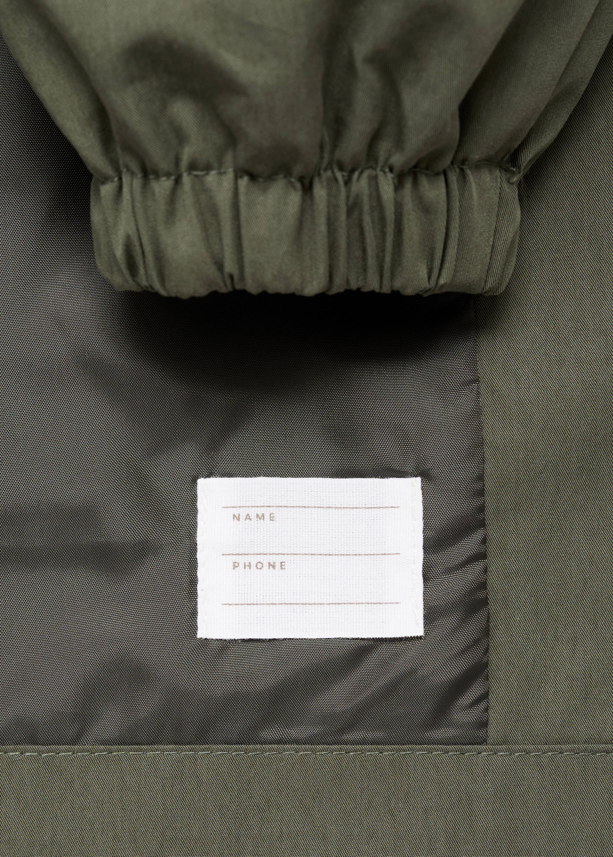 Pocket safari-style trench - Details of the article 0