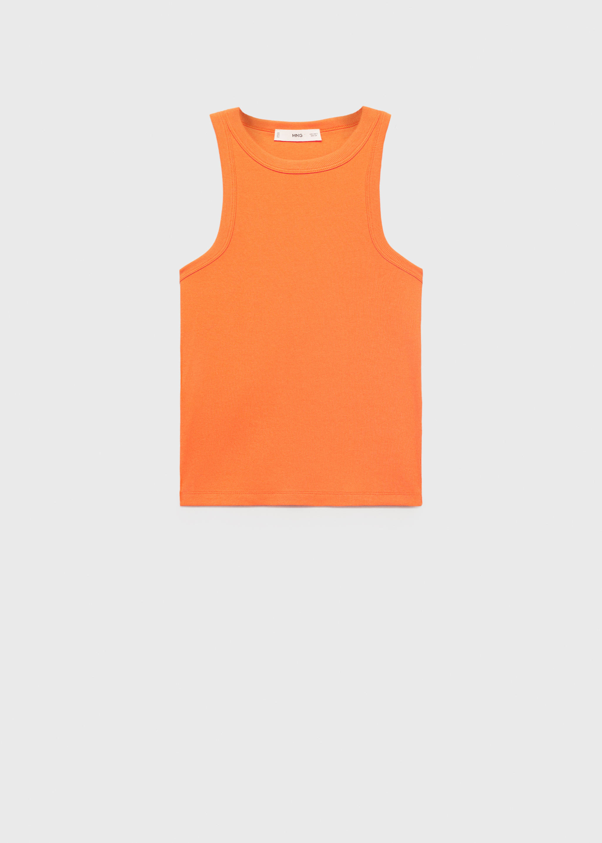 Katoenen geribbelde top - Artikel zonder model