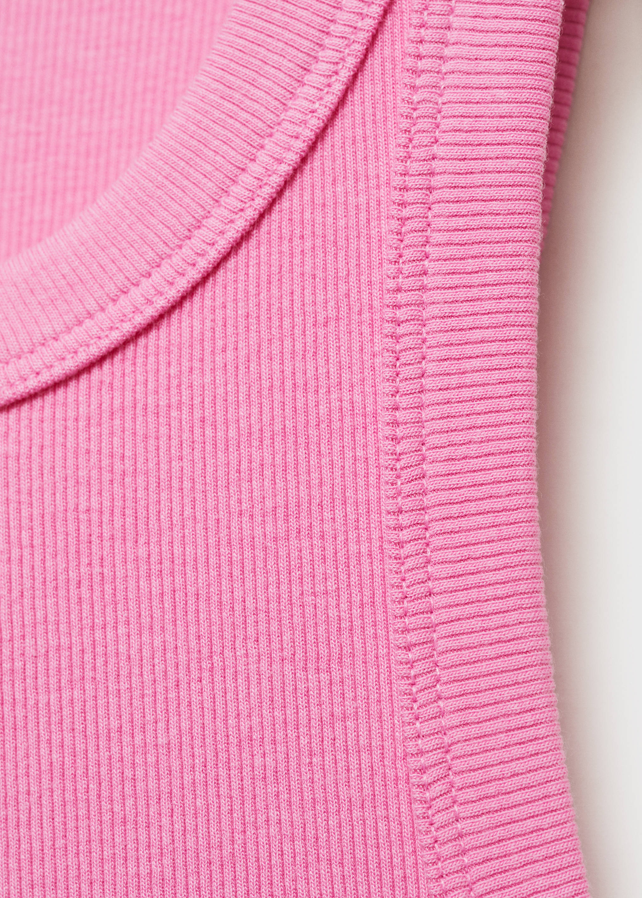 Ribbed cotton-blend top - Details of the article 8