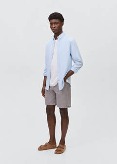 Striped Oxford shirt — Sky Blue 2