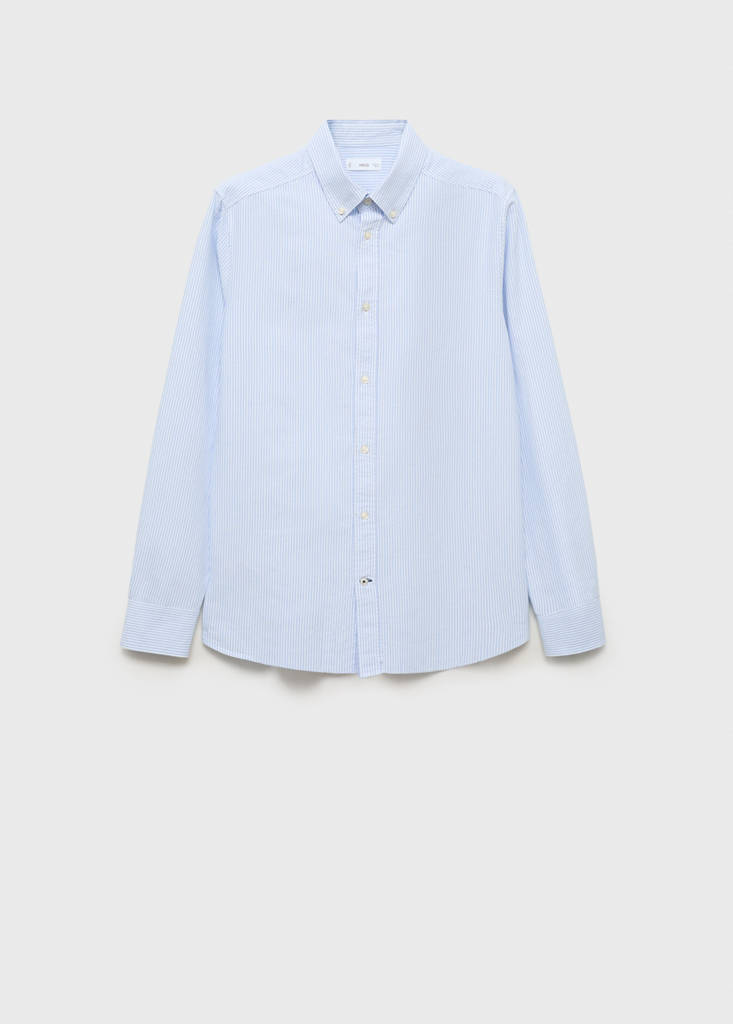 Striped Oxford shirt — Sky Blue