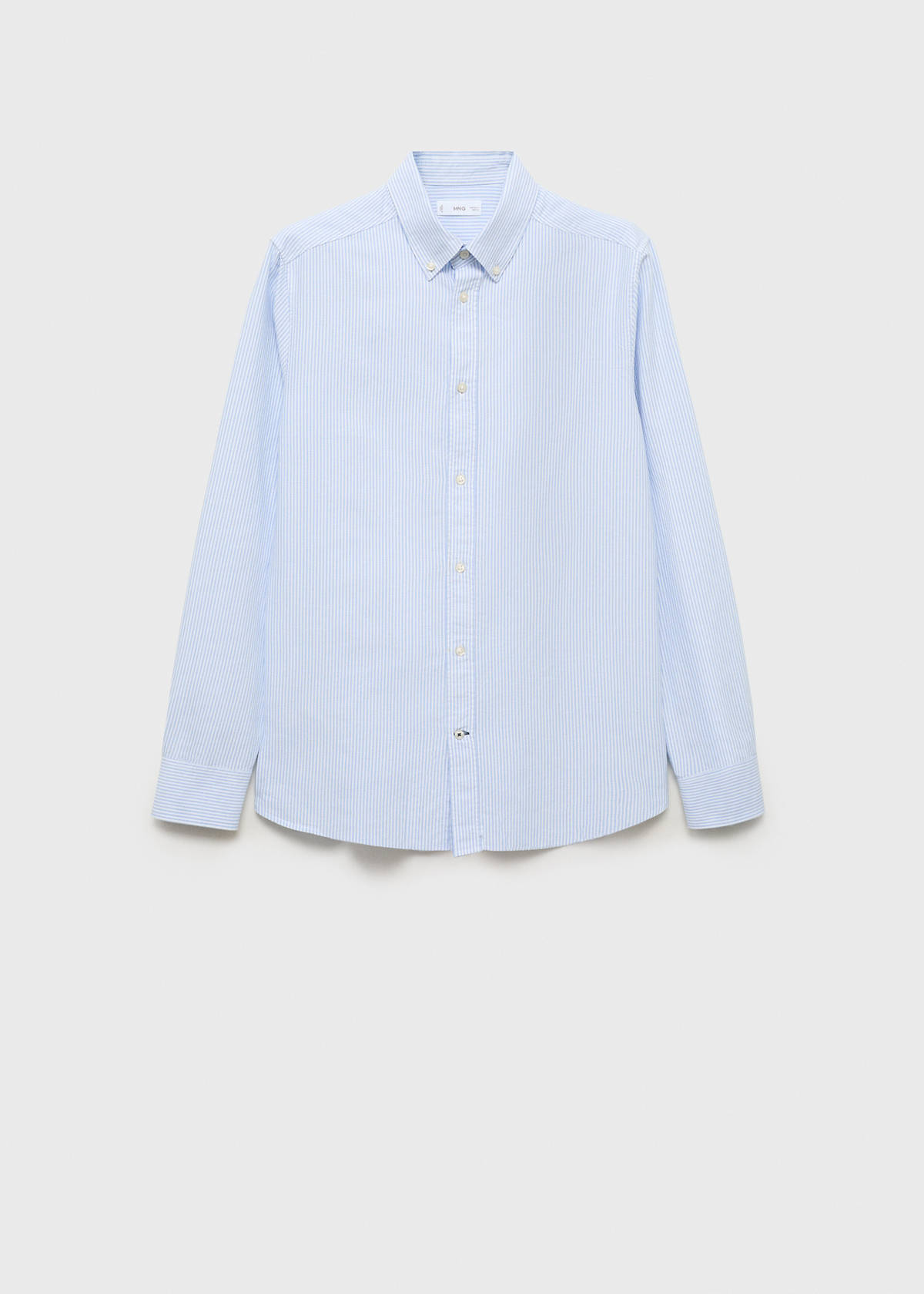 Striped Oxford shirt — Sky Blue