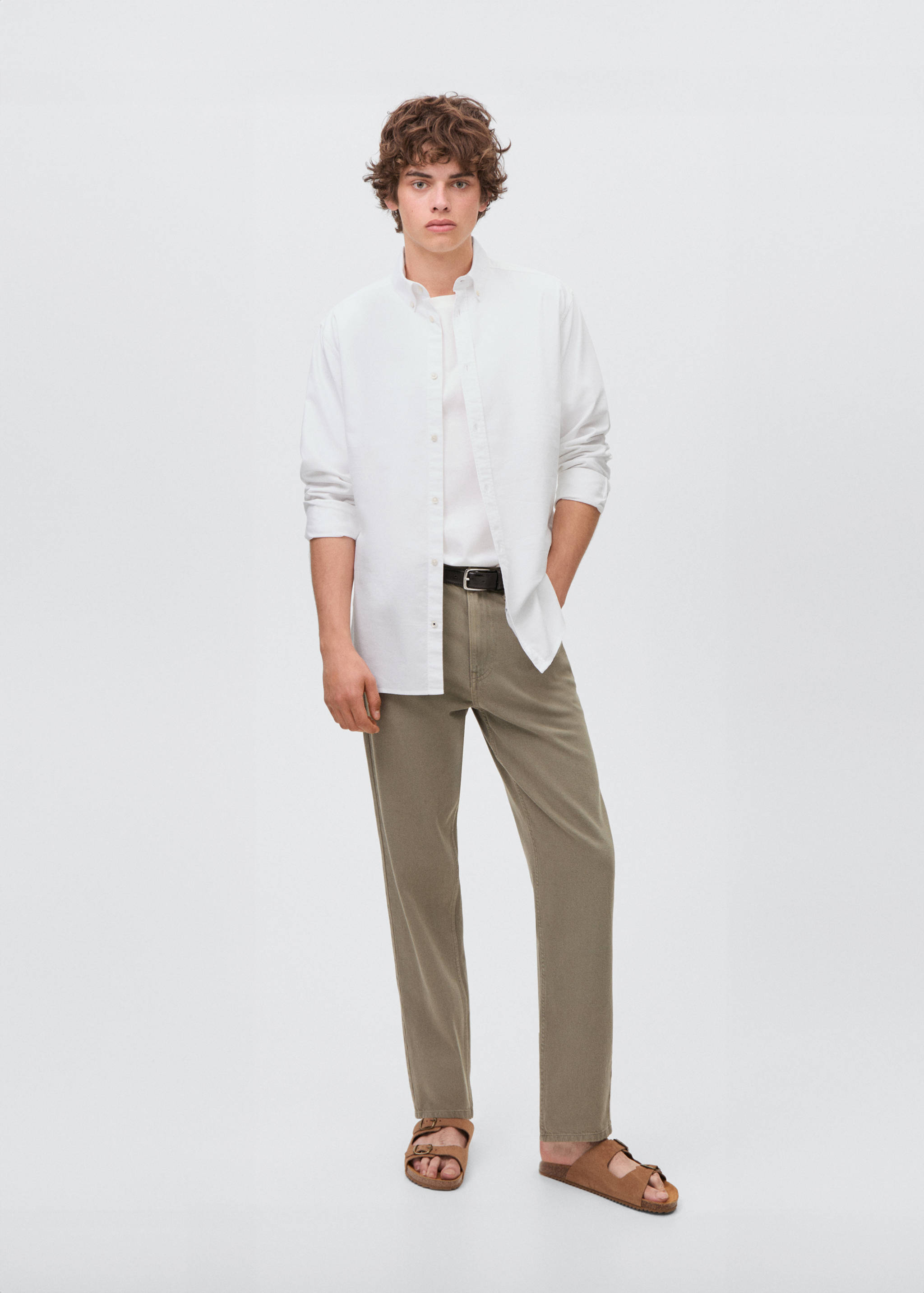 Essential cotton-blend shirt - General plane