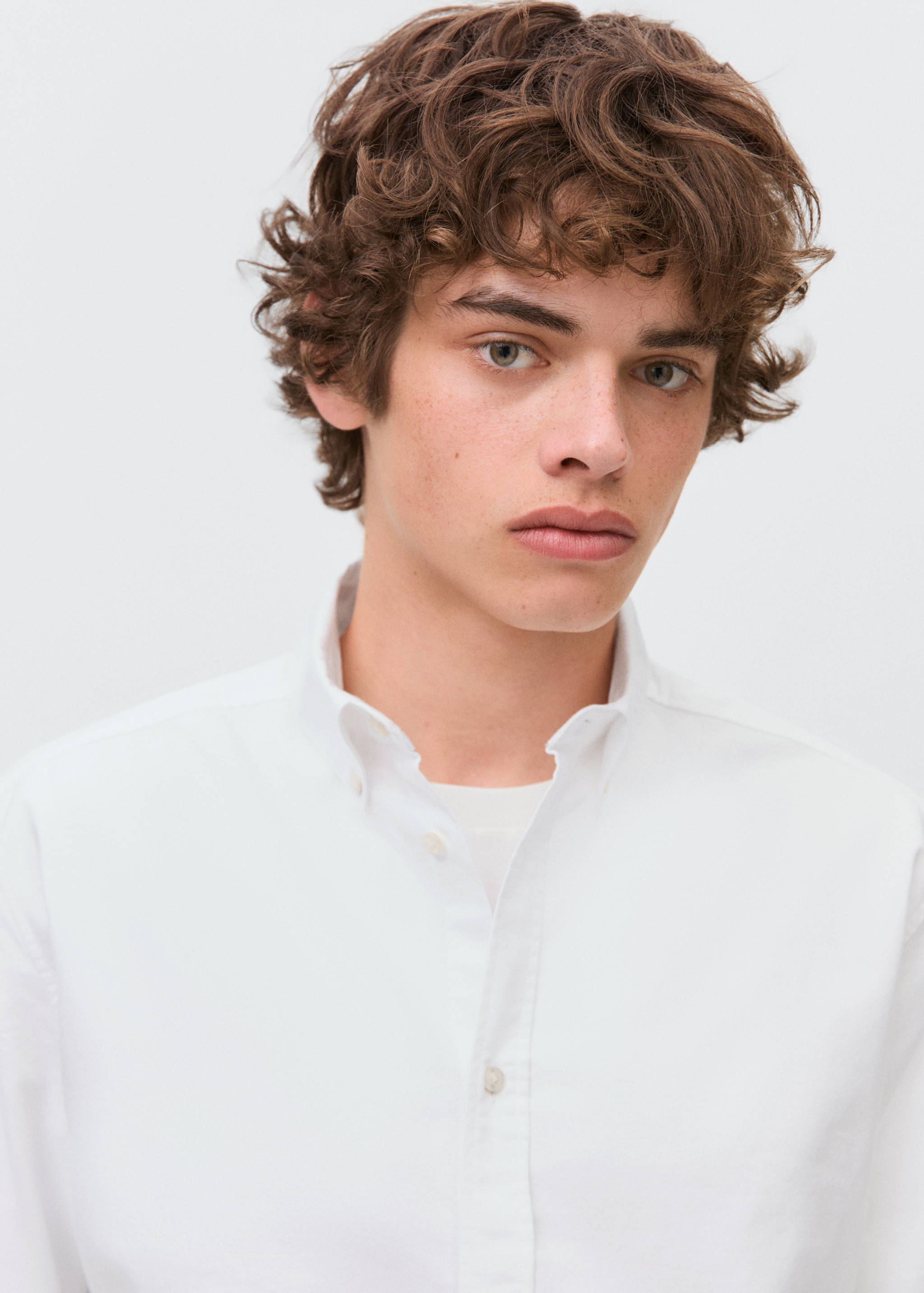 Essential cotton-blend shirt - Details of the article 1