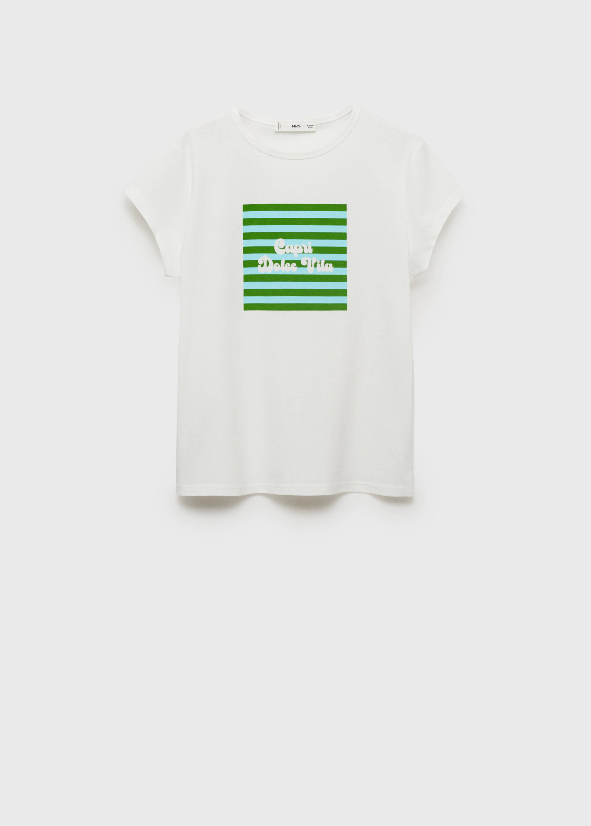 Printed cotton-blend t-shirt - Article without model