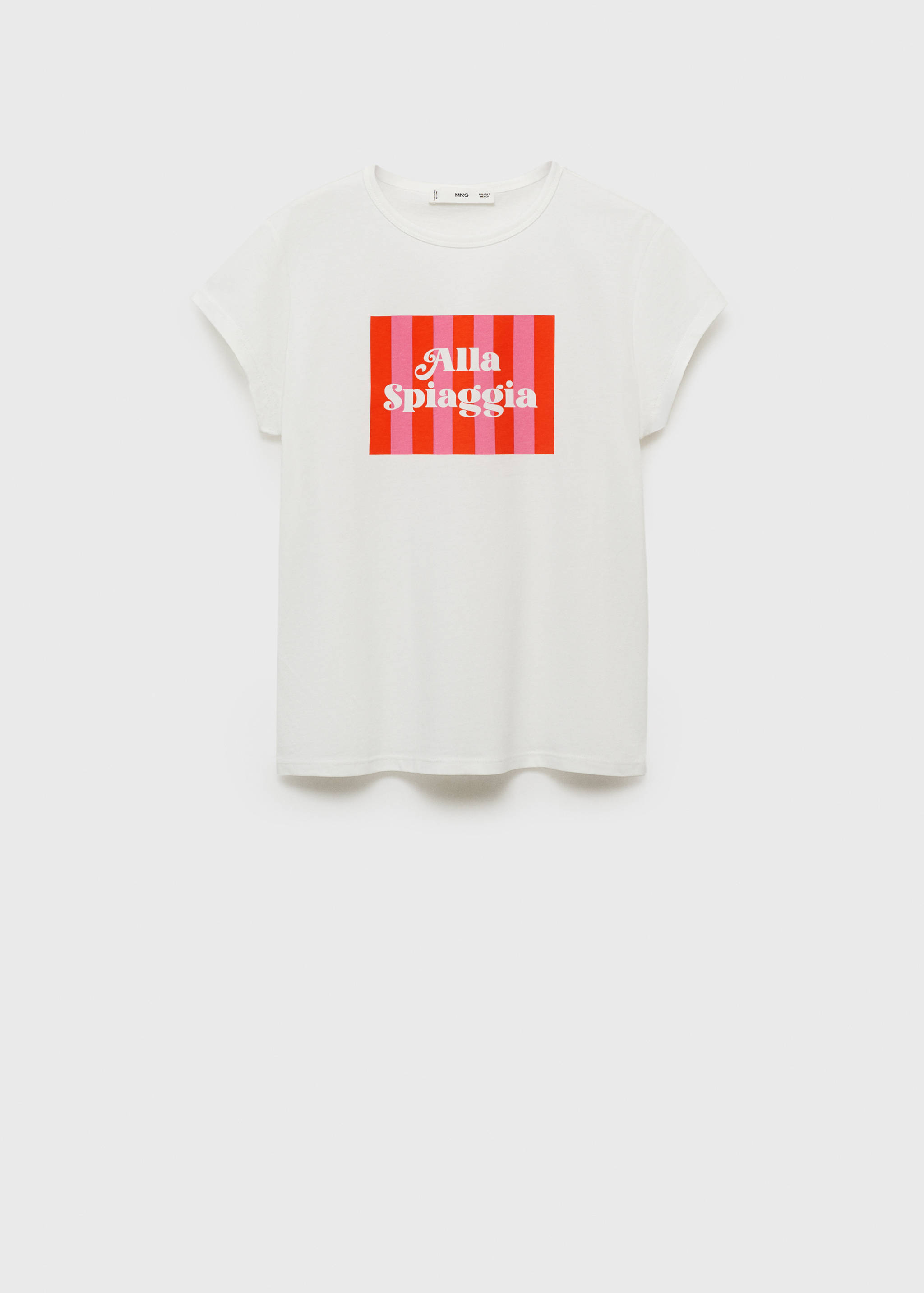 Printed cotton-blend t-shirt - Article without model