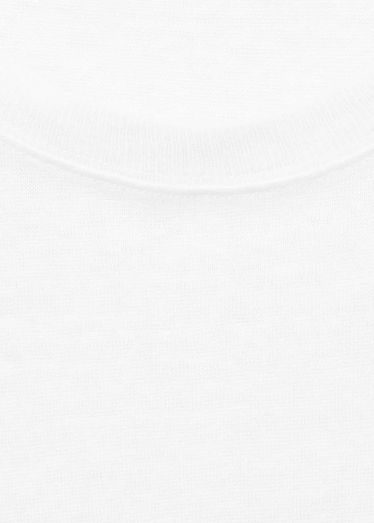 Short-sleeved linen t-shirt — Off White