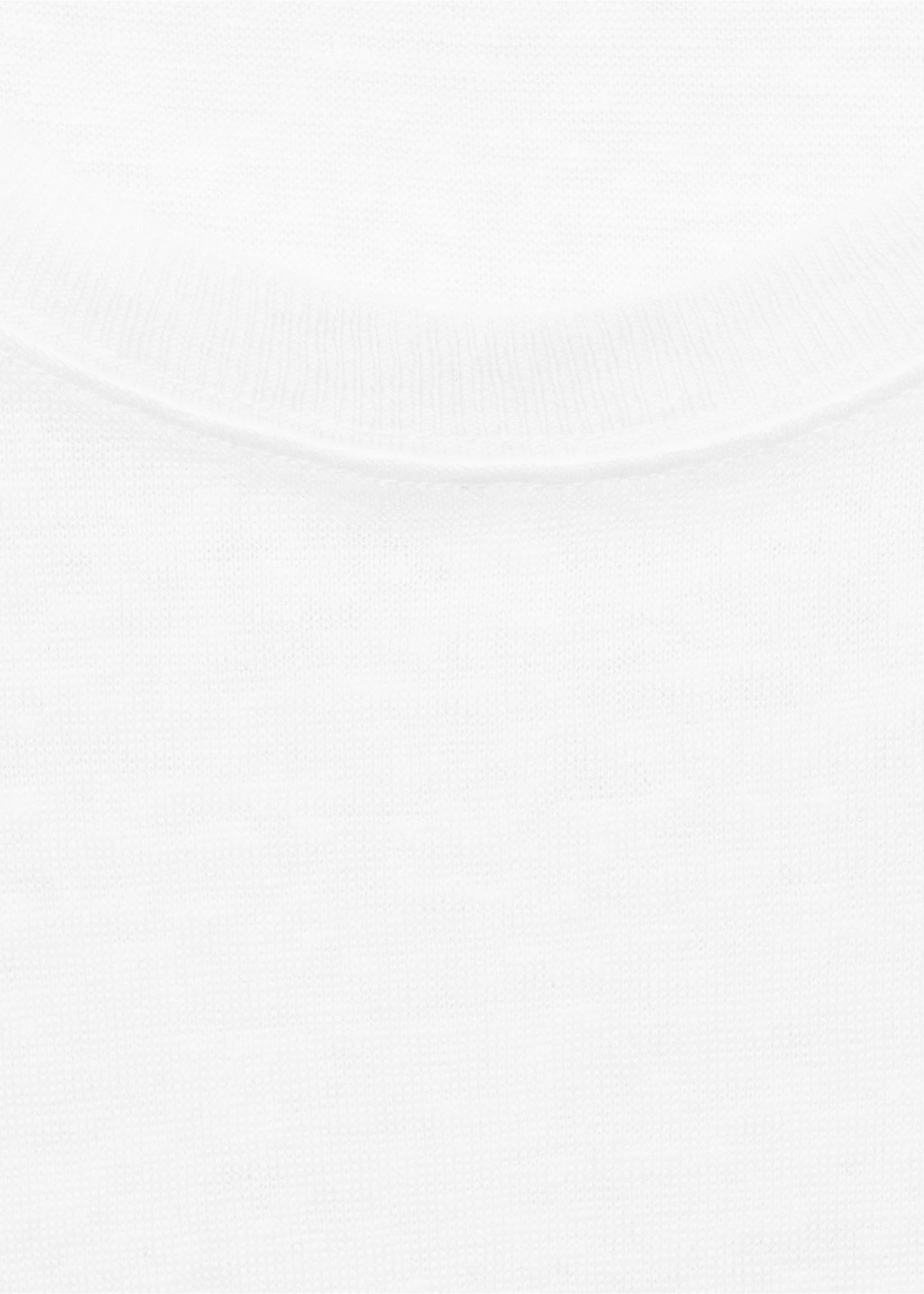 T-shirt lin manches courtes - Détail de l'article 8, Blanc cassé. Ref: 17081218-00.