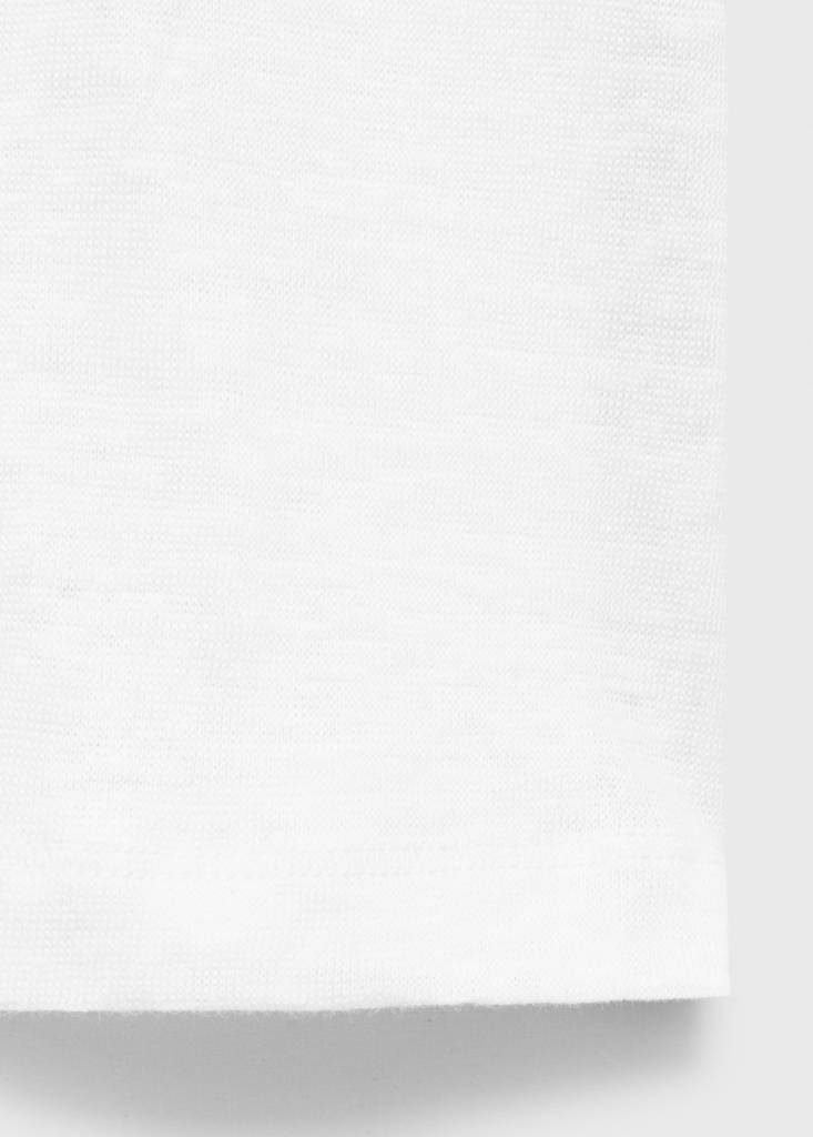 Short-sleeved linen t-shirt — Off White