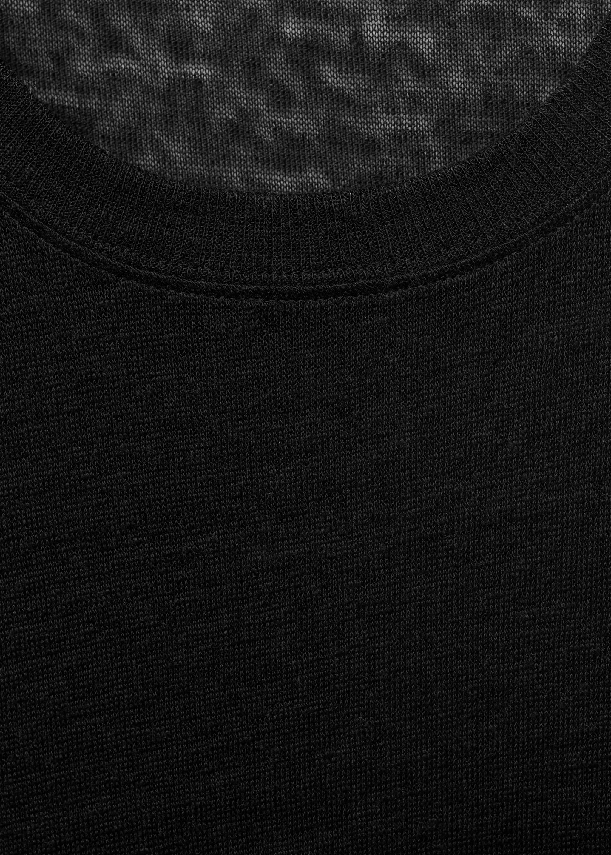 Short-sleeved linen t-shirt - Details of the article 8