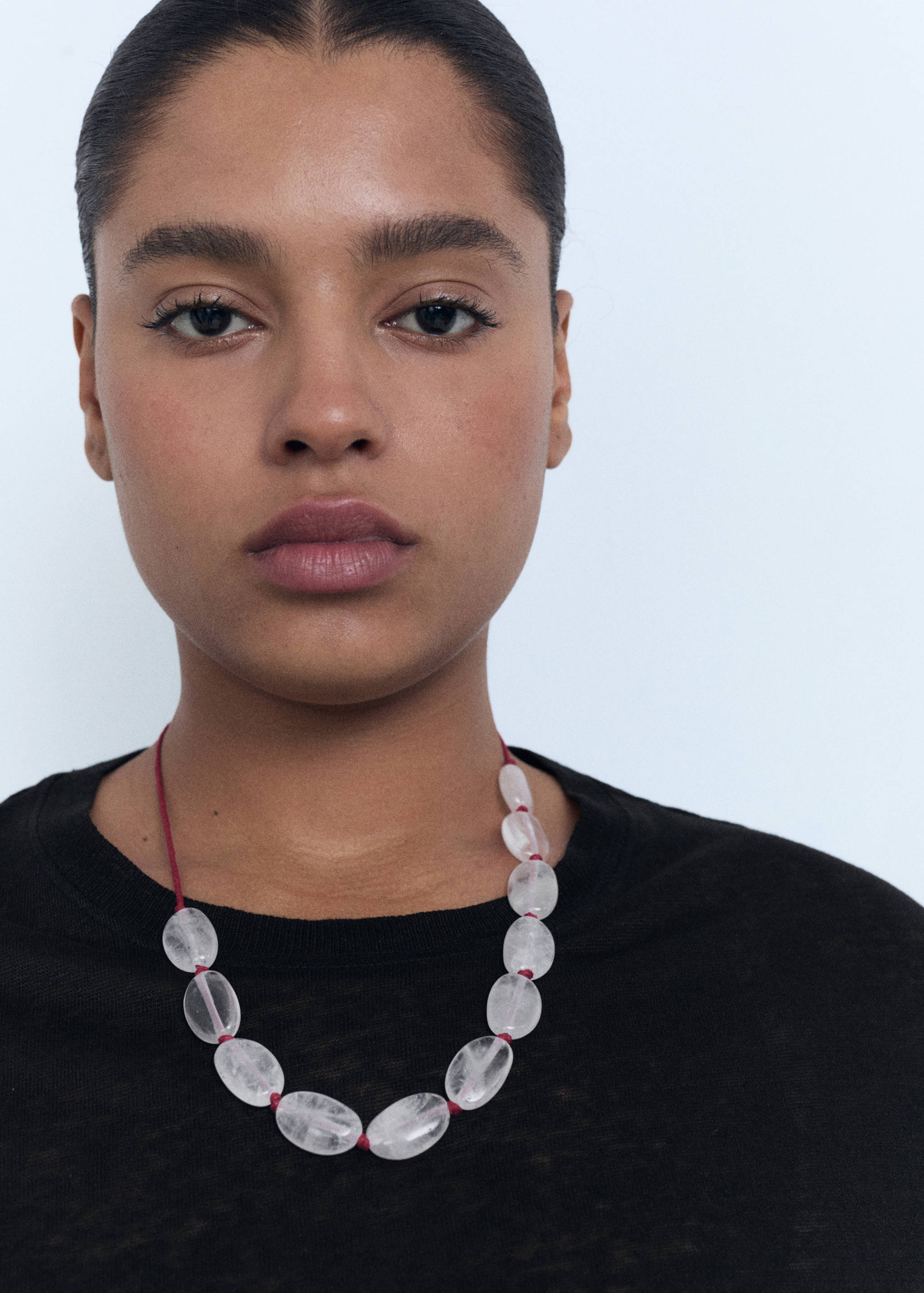 Short-sleeved linen t-shirt - Details of the article 4