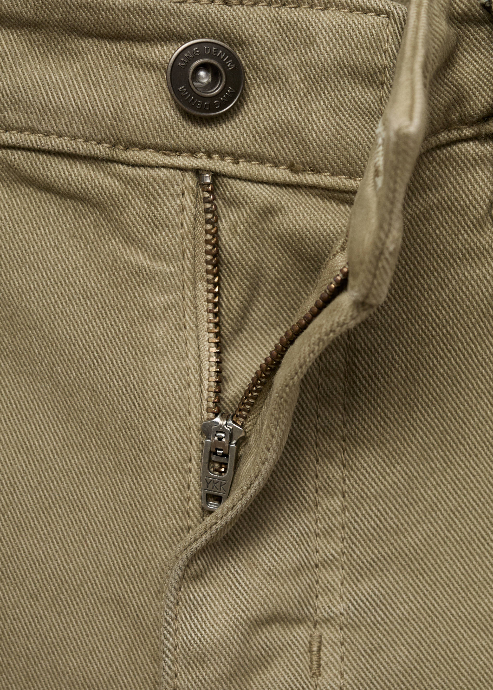 Slim-fit denim bermuda shorts - Details of the article 0