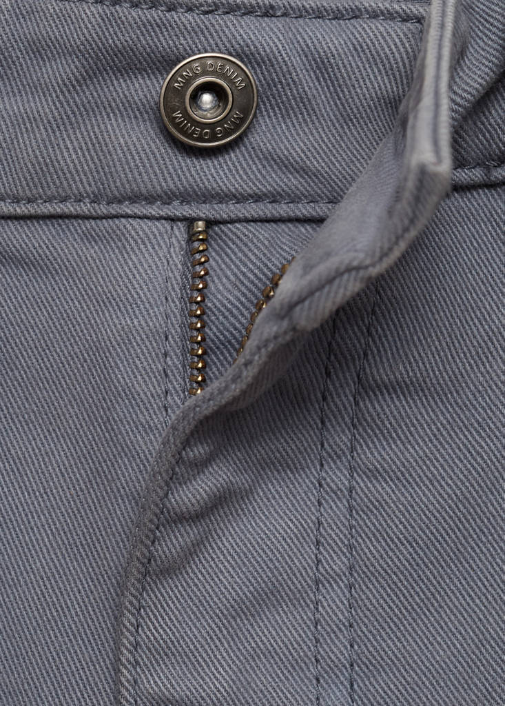 Slim-fit denim bermuda shorts — Indigo Blue