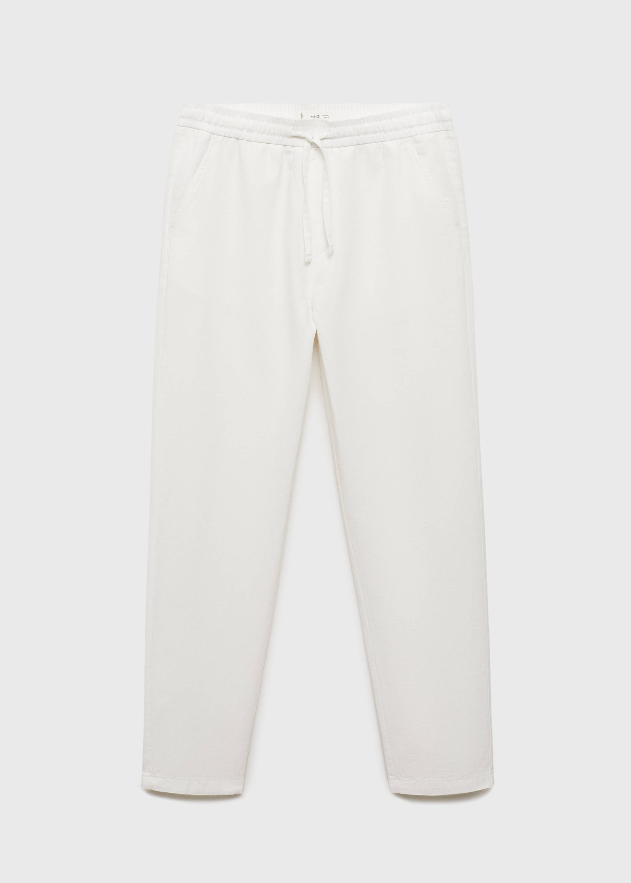 Linen trousers with drawstring - Article without model