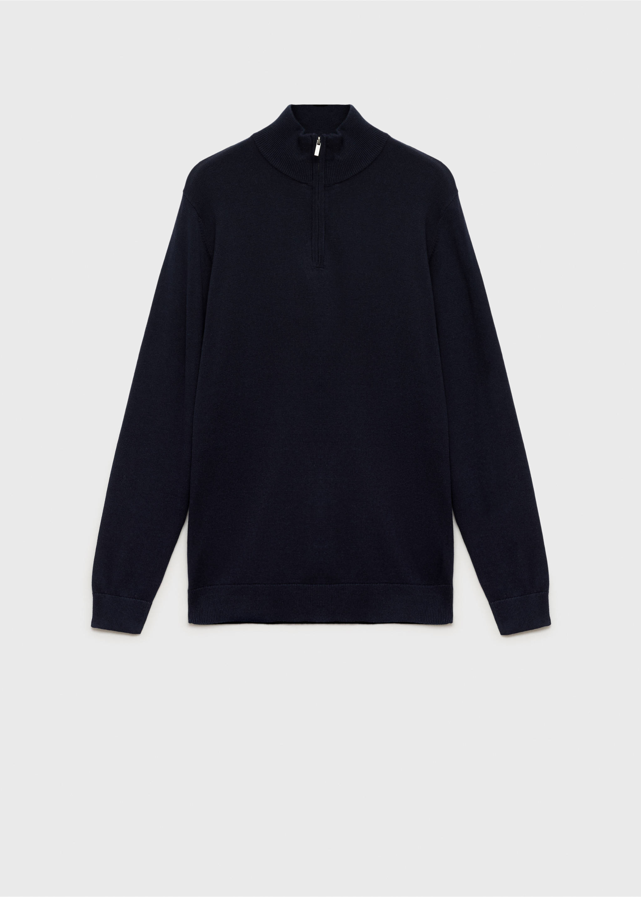 سترة محبوكة برقبة بيركنز - منتج دون نموذج, أزرق غامق. Ref: 17081223-00.