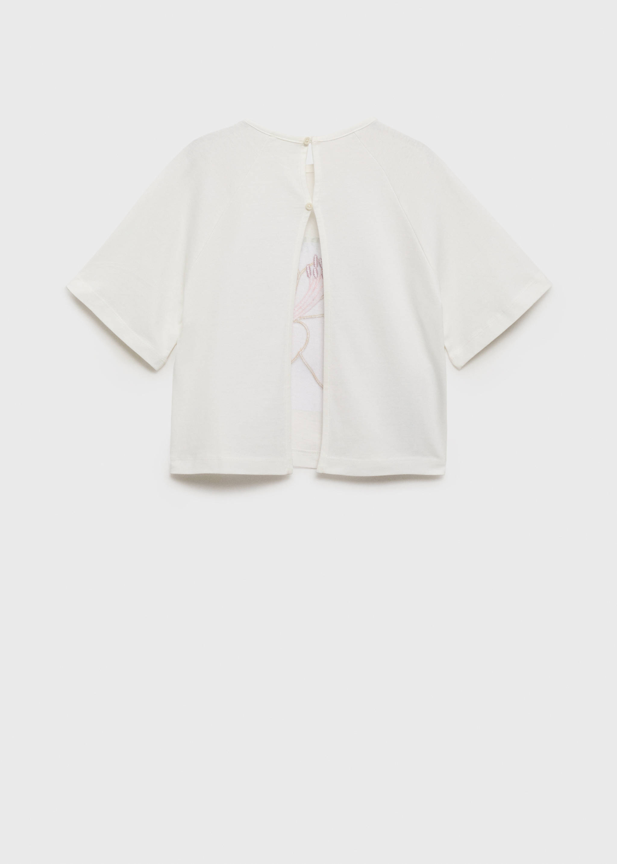 Embroidered short-sleeved t-shirt - Reverse of the article