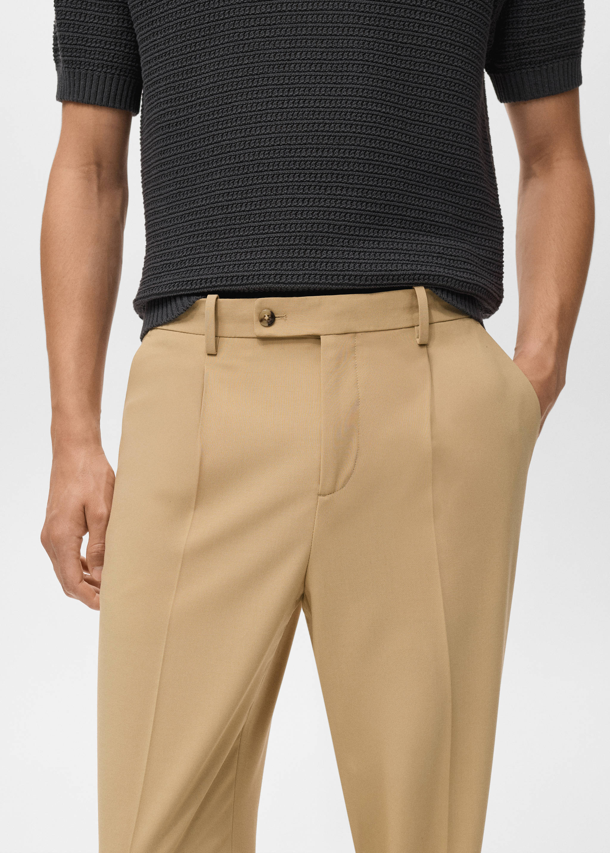 Boston regular-fit suit trousers - Details of the article 1