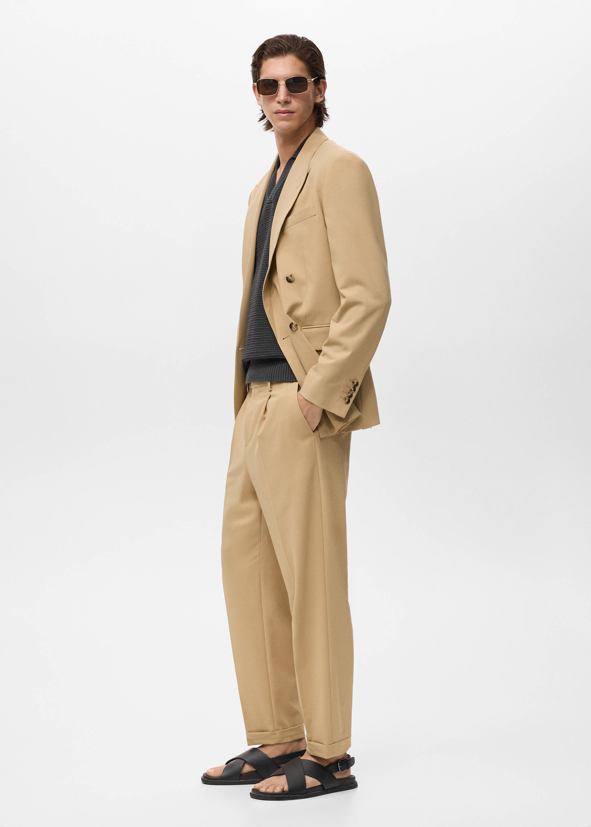 Boston regular-fit suit trousers - Details of the article 2
