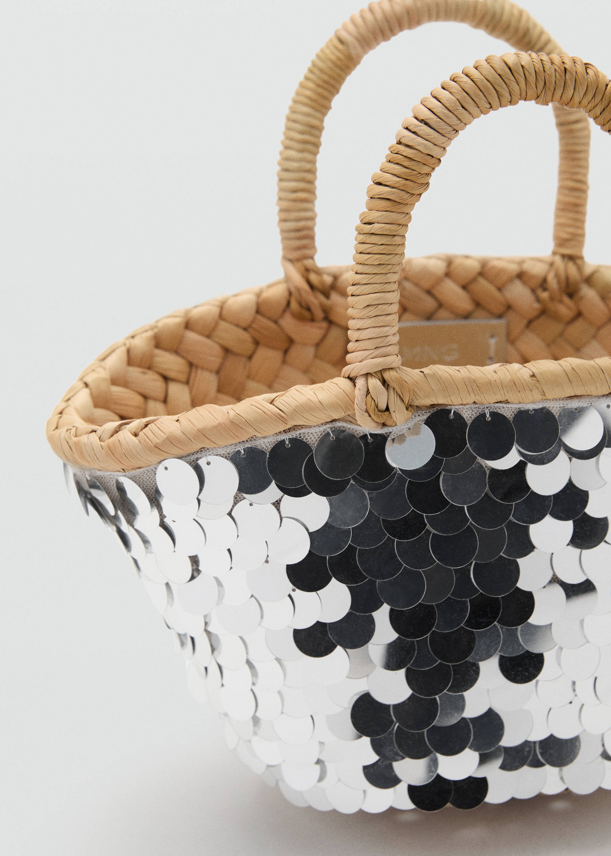 Sequined mini-basket - Details of the article 2