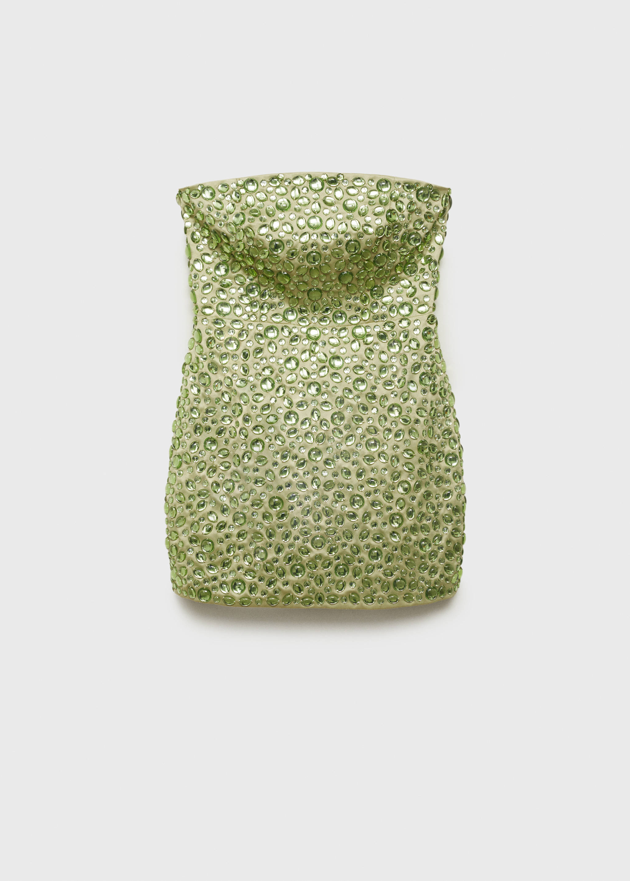 فستان كريستال بدون حمالات - منتج دون نموذج