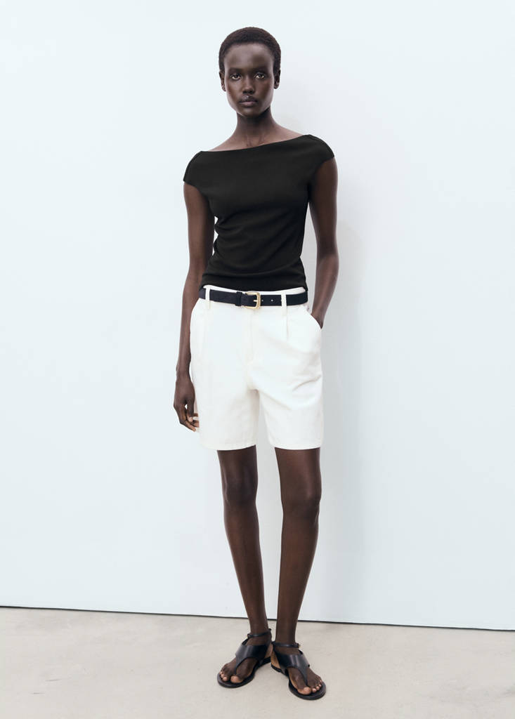 Open-back top — Black