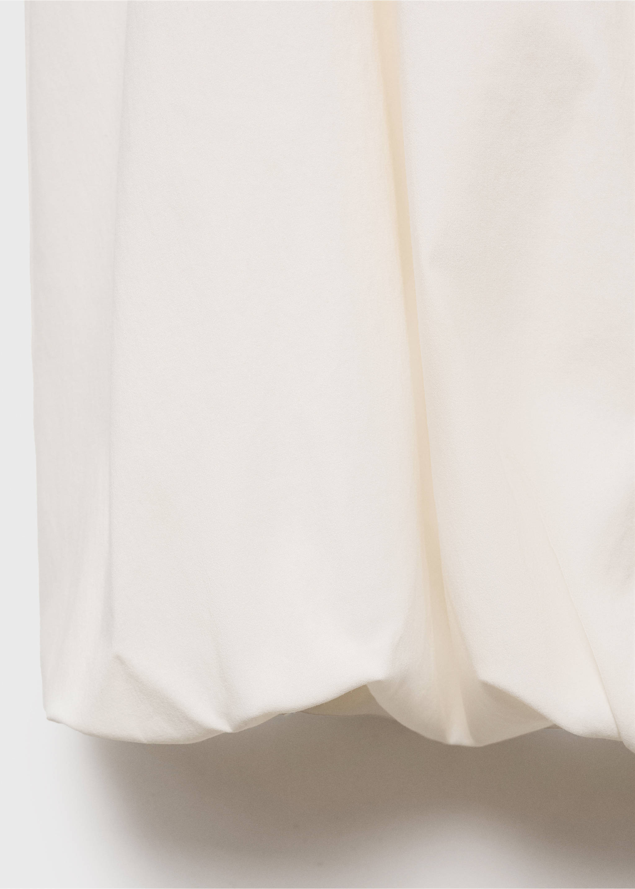 Long balloon skirt - Details of the article 8, Ecru. Ref: 17081236-00.