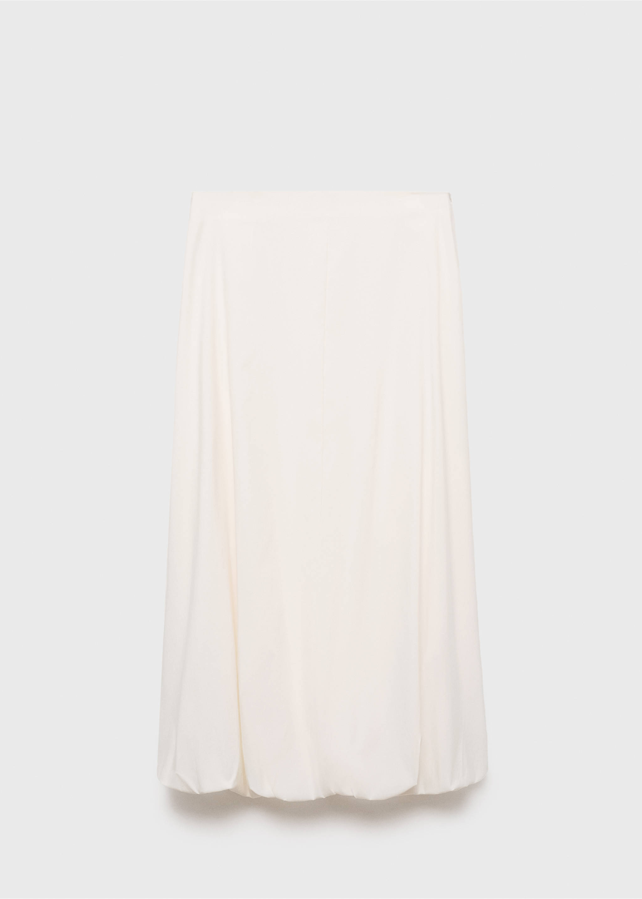 Long balloon skirt - Article without model, Ecru. Ref: 17081236-00.