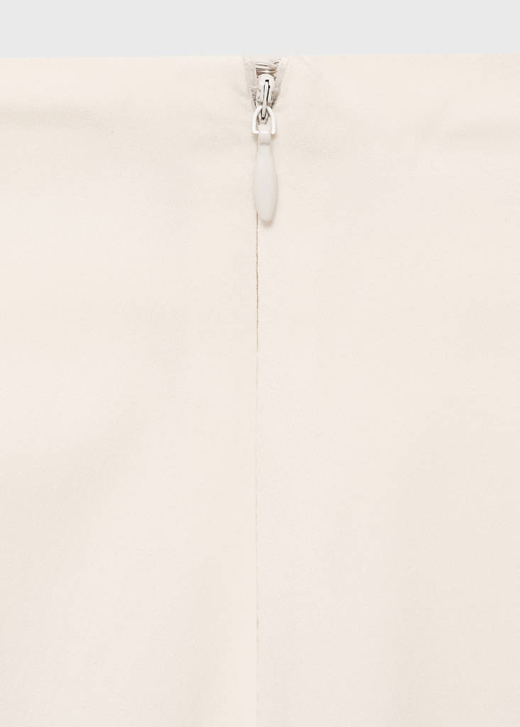 Long balloon skirt — Ecru
