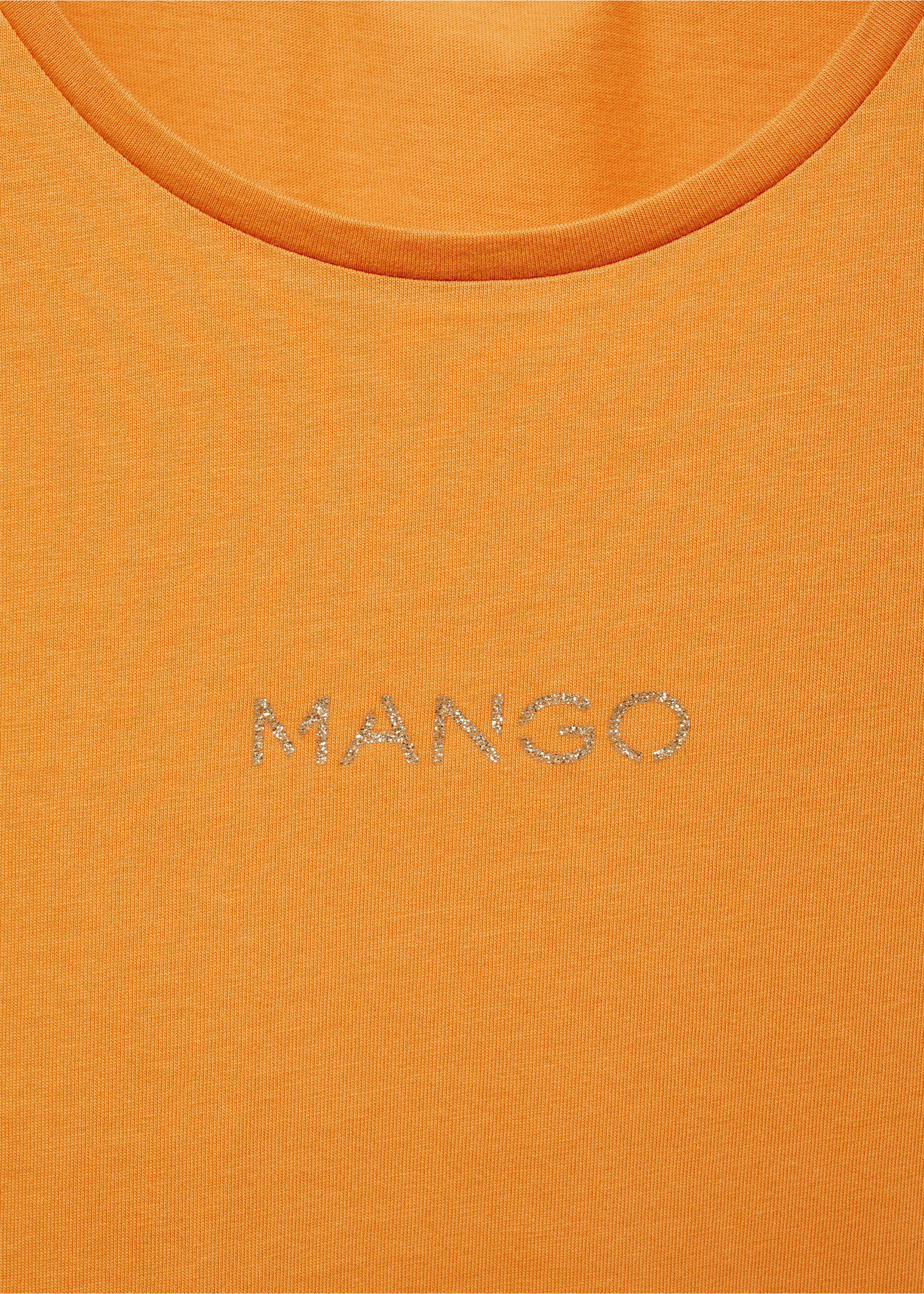 Logo cotton T-shirt - Details of the article 8, Mustard. Ref: 17081238-00.