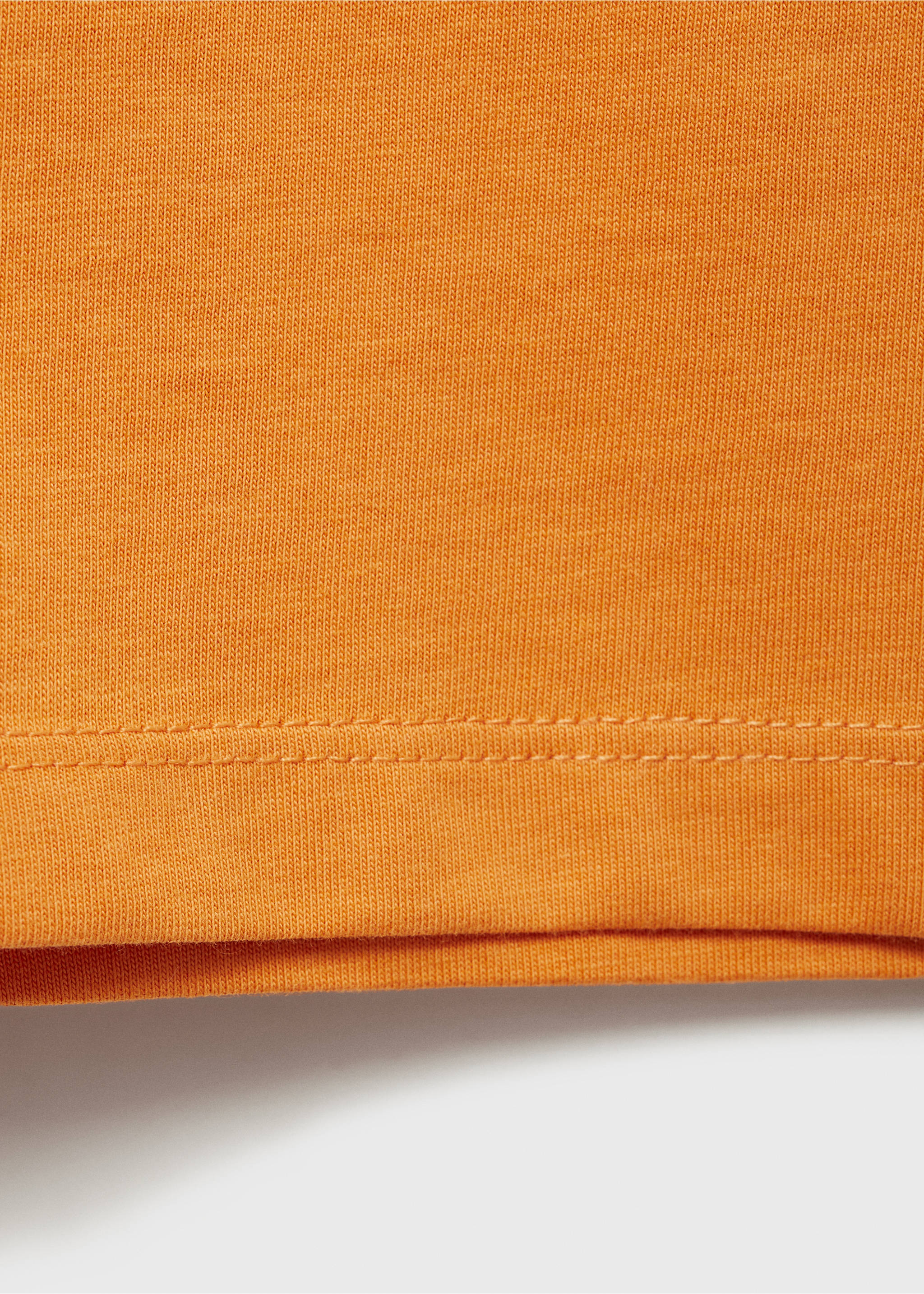 Logo cotton T-shirt - Details of the article 0, Mustard. Ref: 17081238-00.