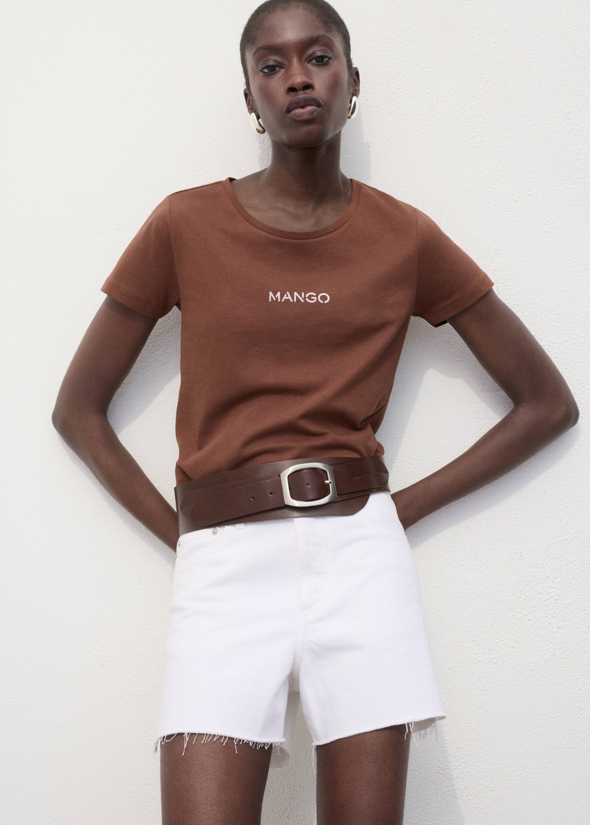 Logo cotton T-shirt - Medium plane