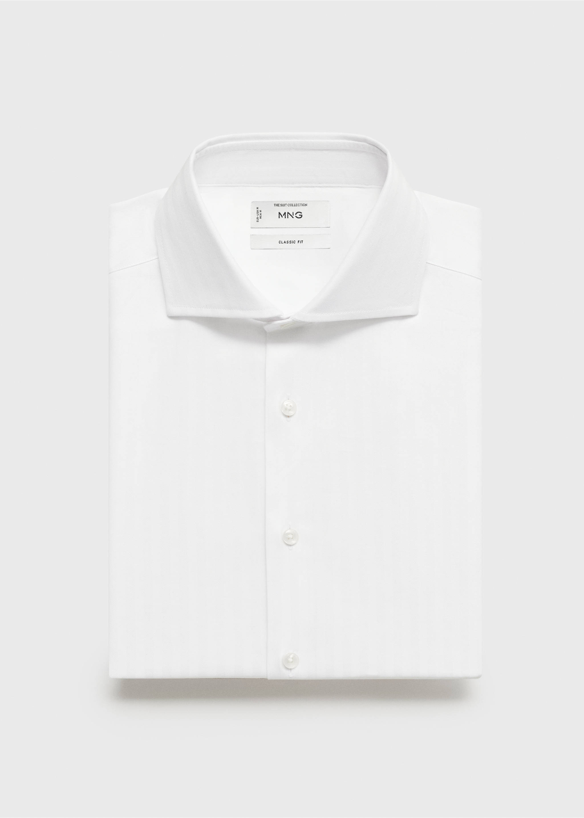 Chemise costume 100 % coton - Détail de l'article 9, Blanc. Ref: 17081239-00.