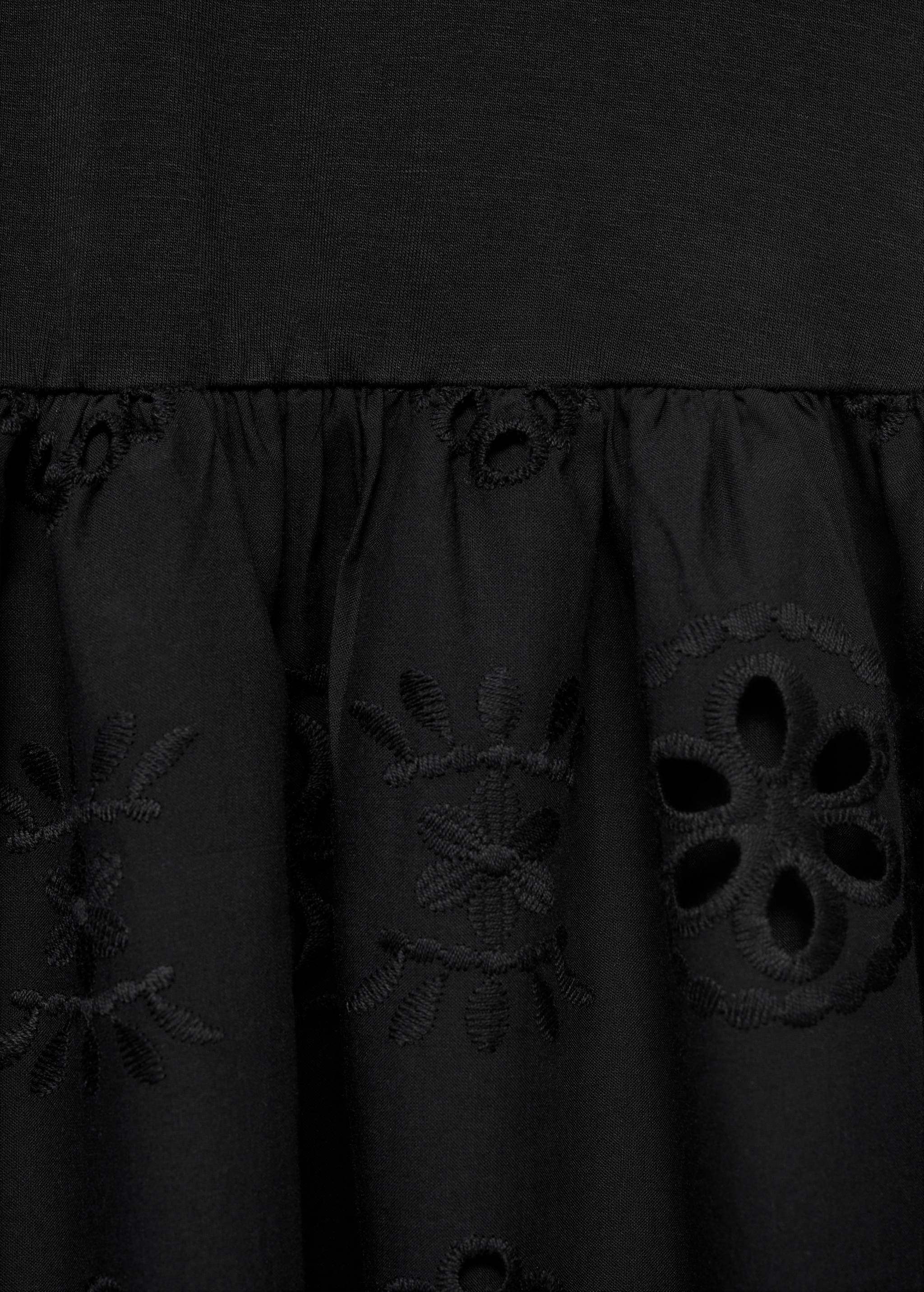 Openwork embroidered combined dress - Details of the article 8