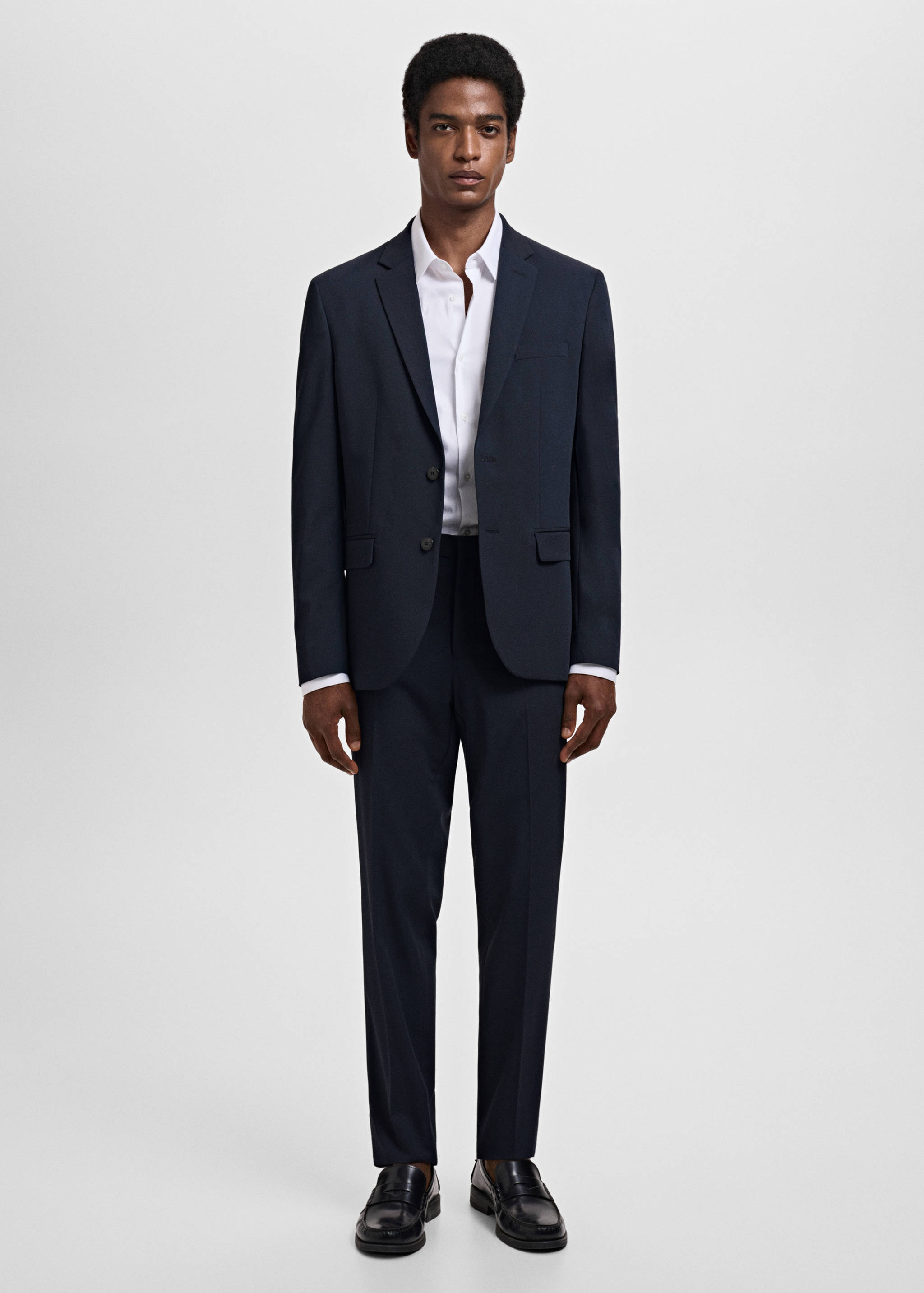 Slim fit cotton suit shirt - General plane