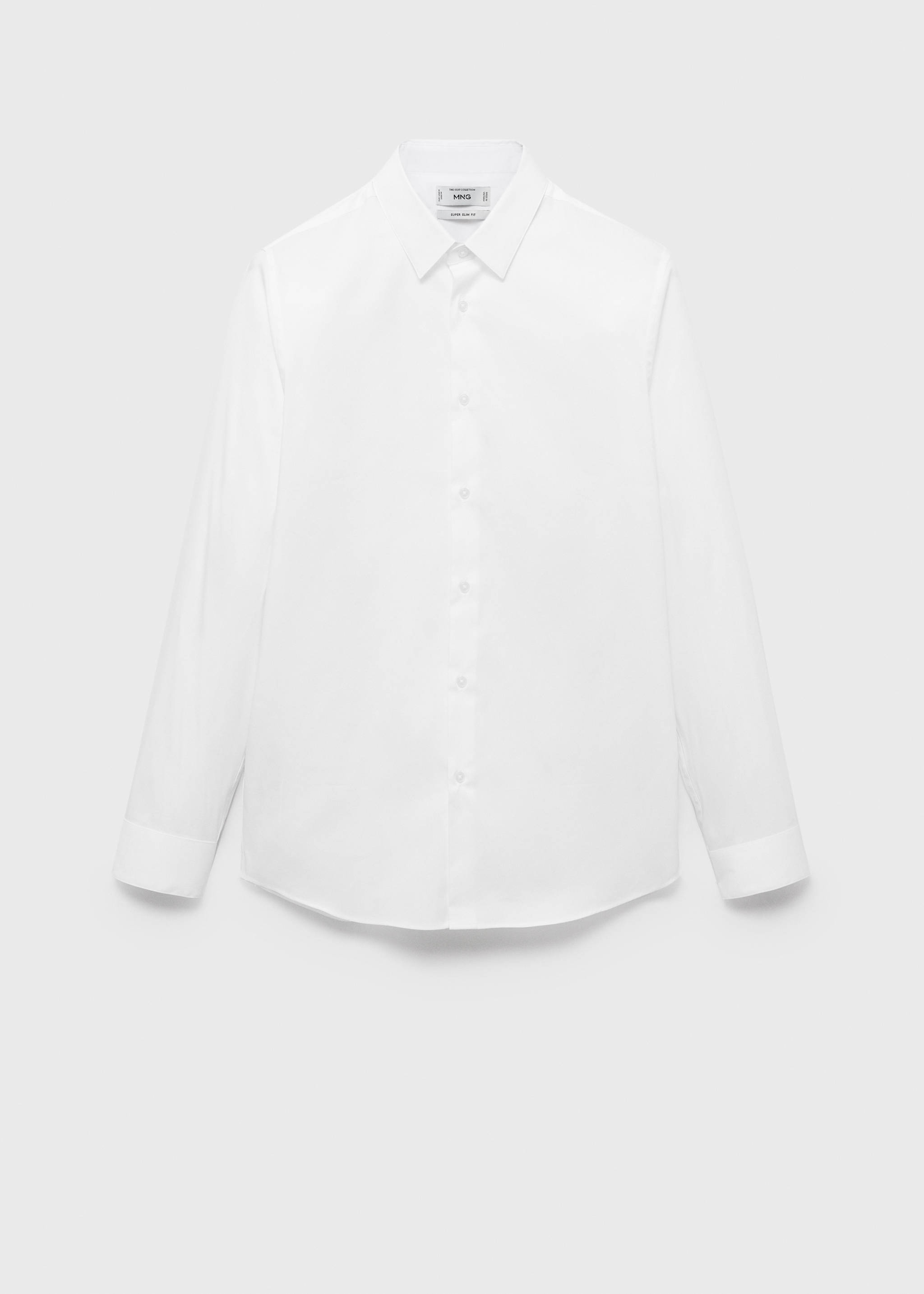 Slim fit cotton suit shirt - Article without model