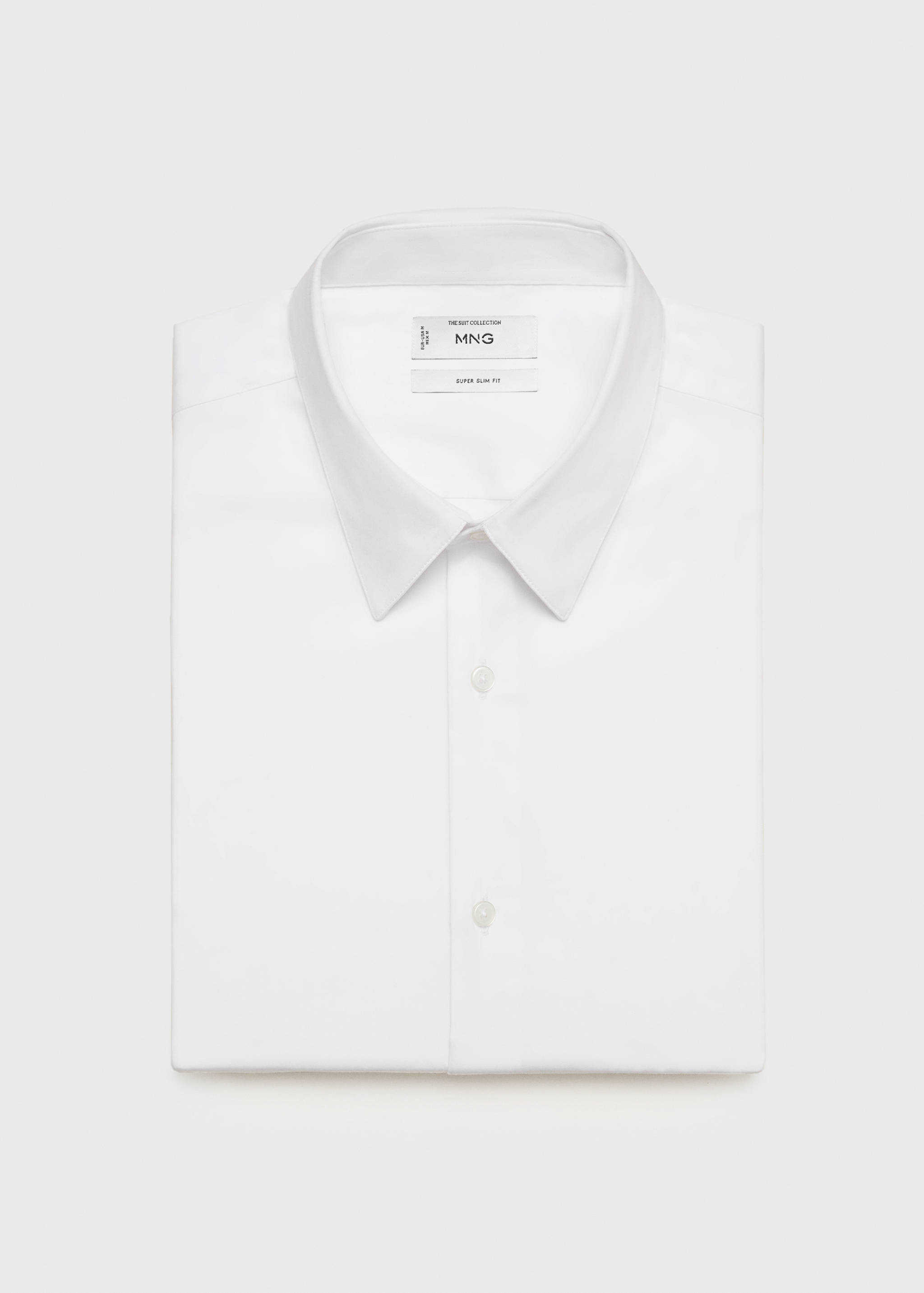 Slim fit cotton suit shirt - Reverse of the article