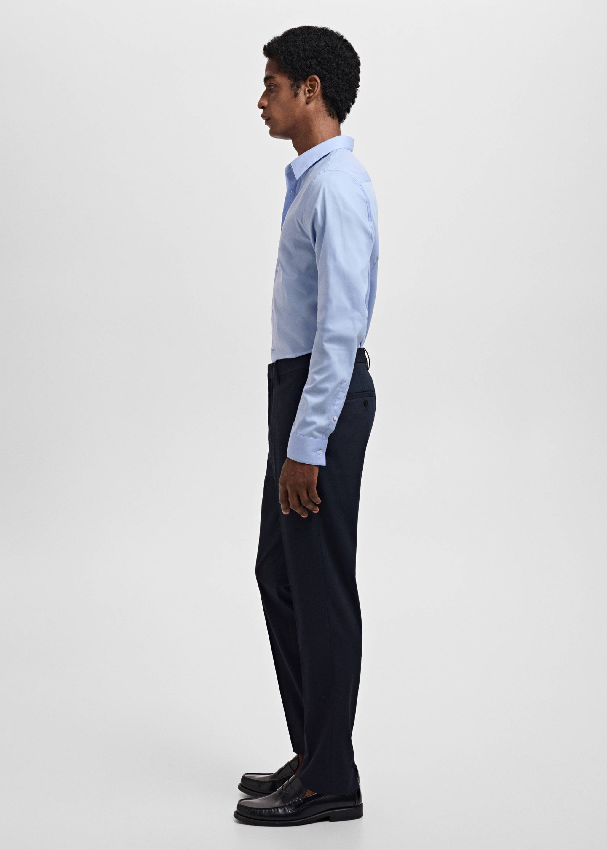 Slim fit cotton suit shirt - Details of the article 2