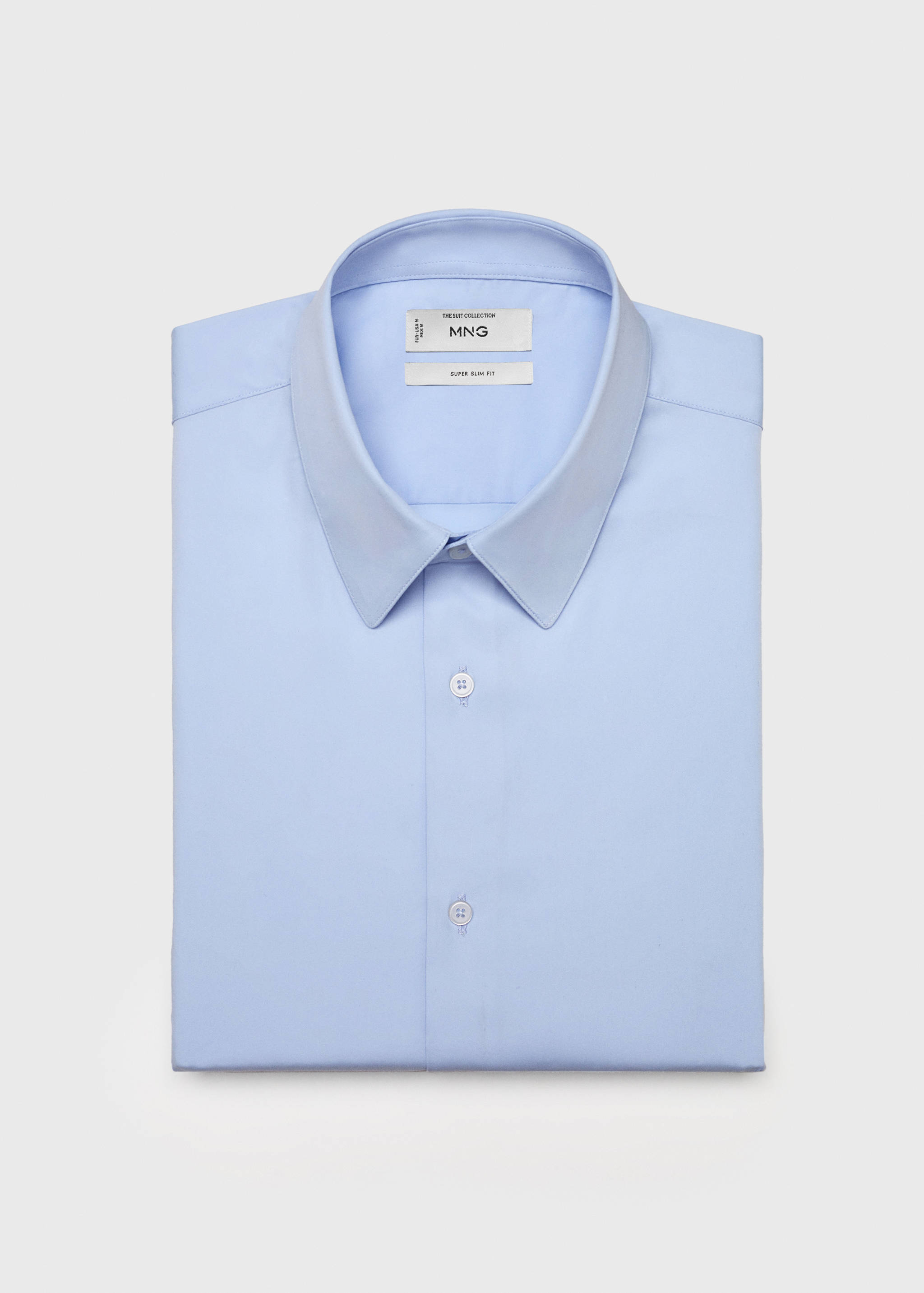 Slim fit cotton suit shirt - Reverse of the article