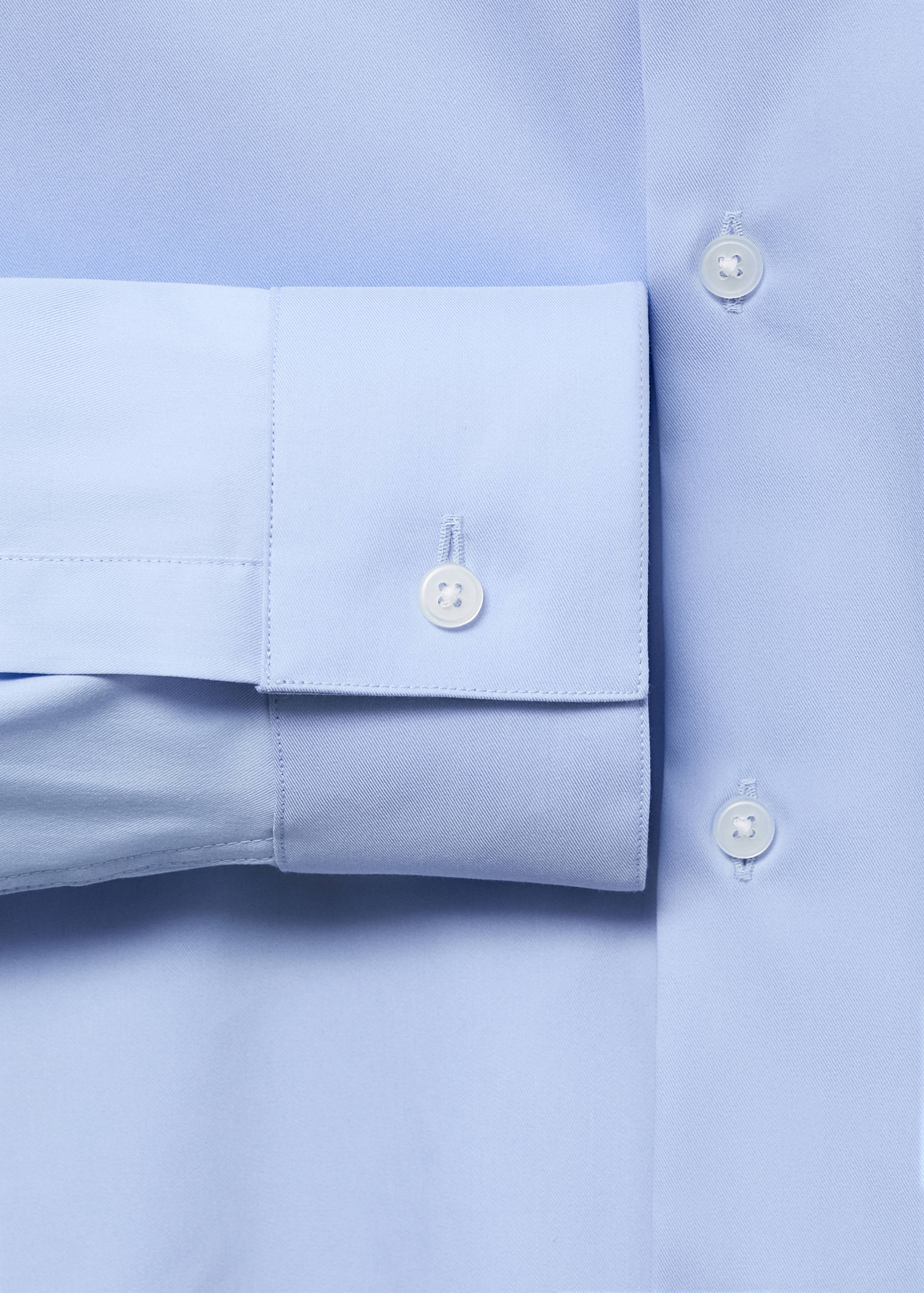 Slim fit cotton suit shirt - Details of the article 0